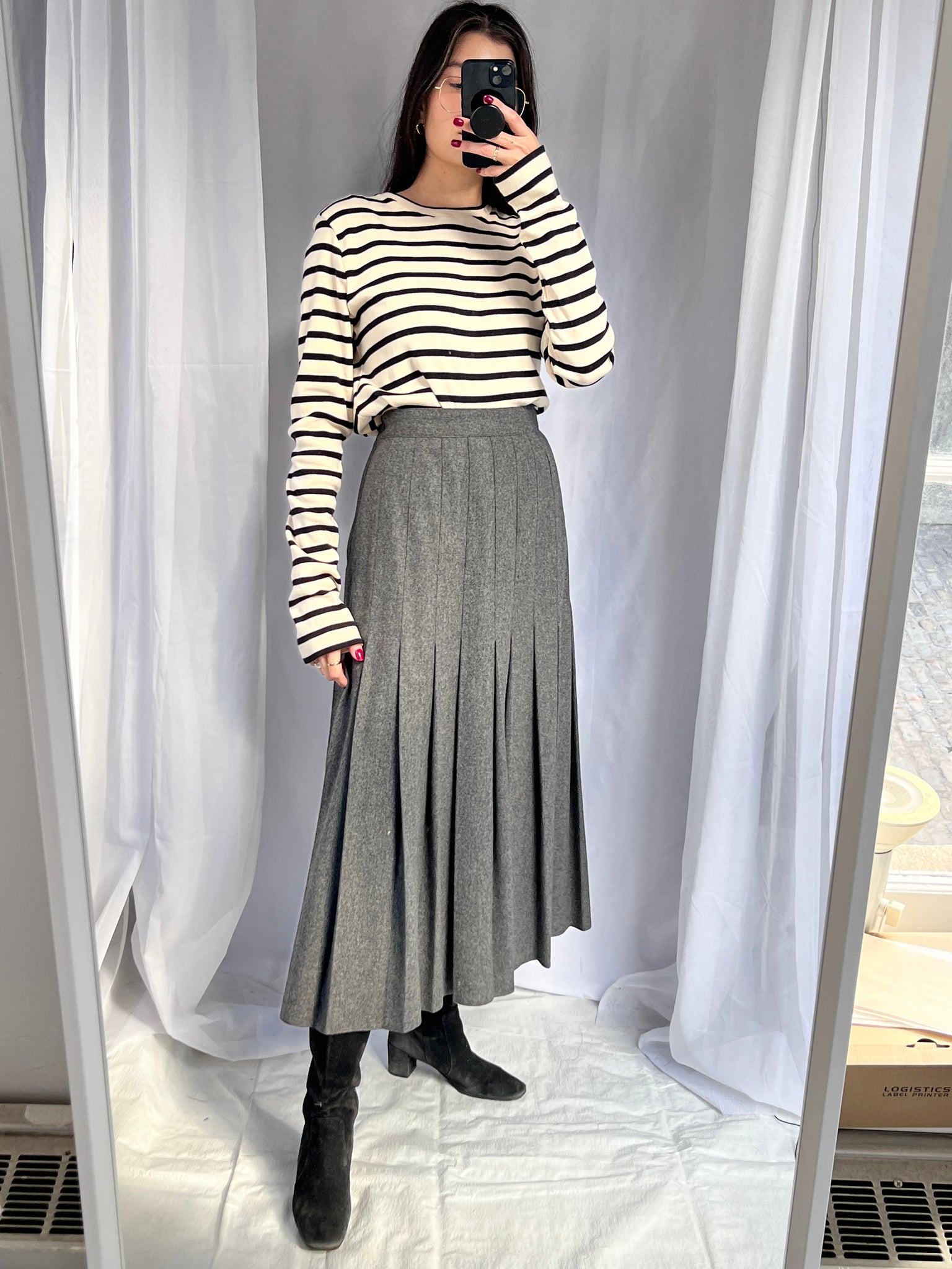 Early Calvin Klein Wool Skirt