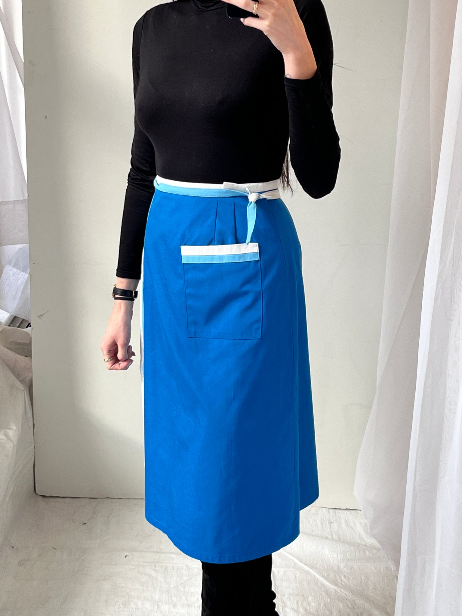 Vintage apron wrap skirt