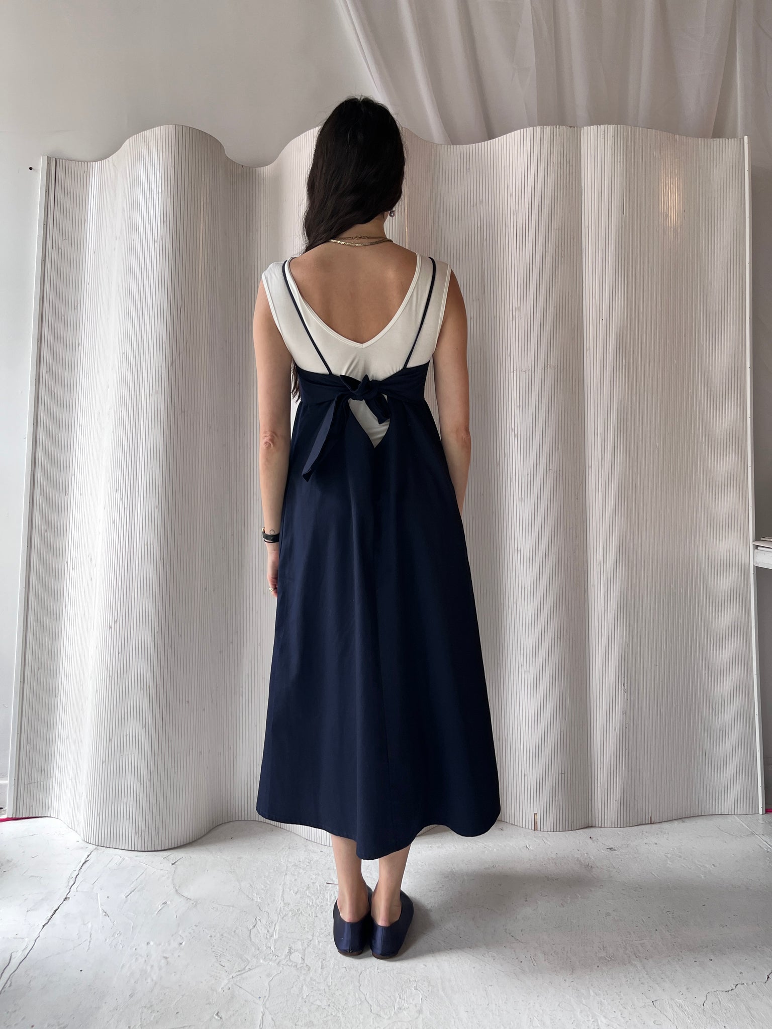 Toit Volant navy verona dress