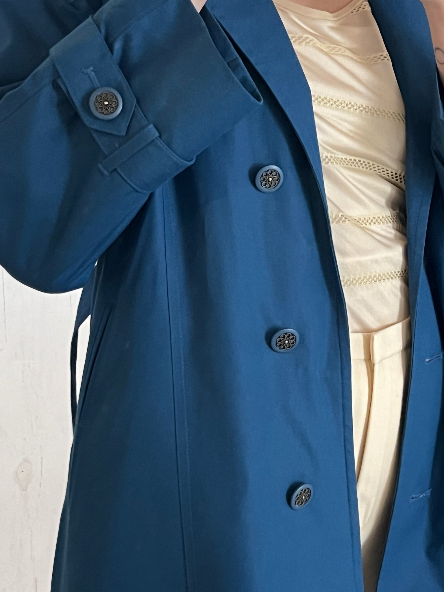 Saie Royal Blue London Fog Limited Edition Trench