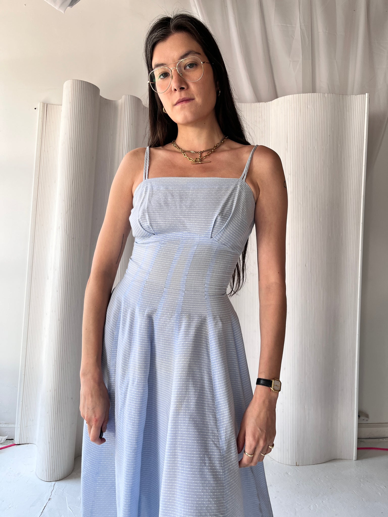 1950s two-piece cotton sundress