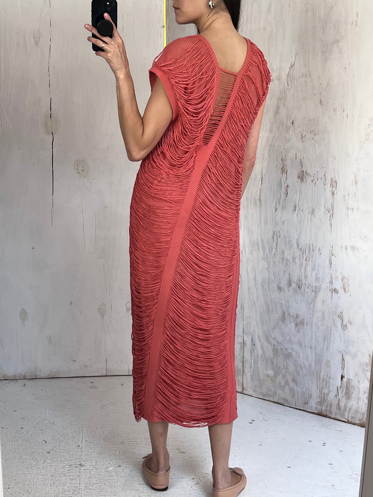 Issey Miyake, Distressed Knit Dress, 2000s