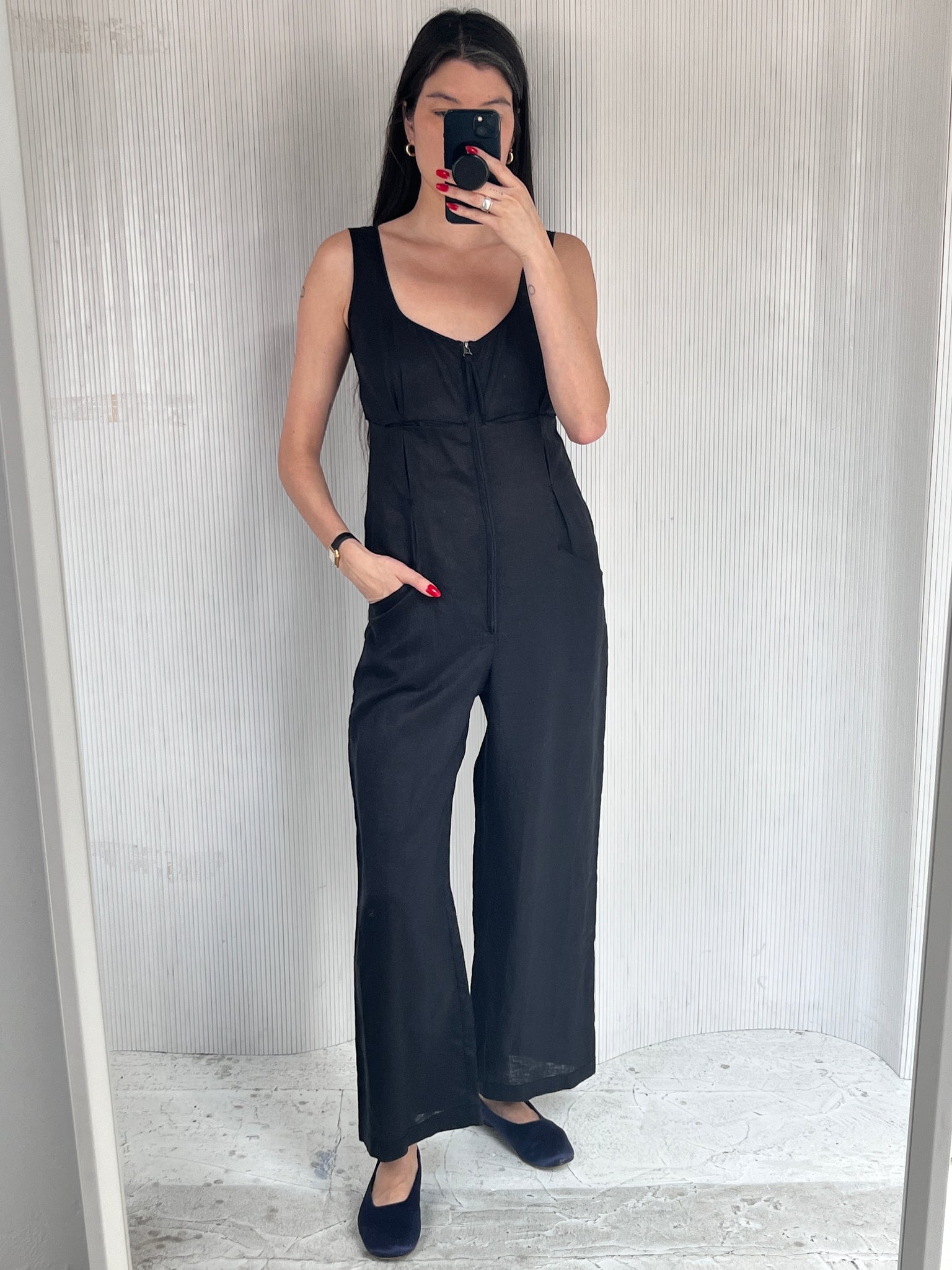 Max Studio linen jumpsuit