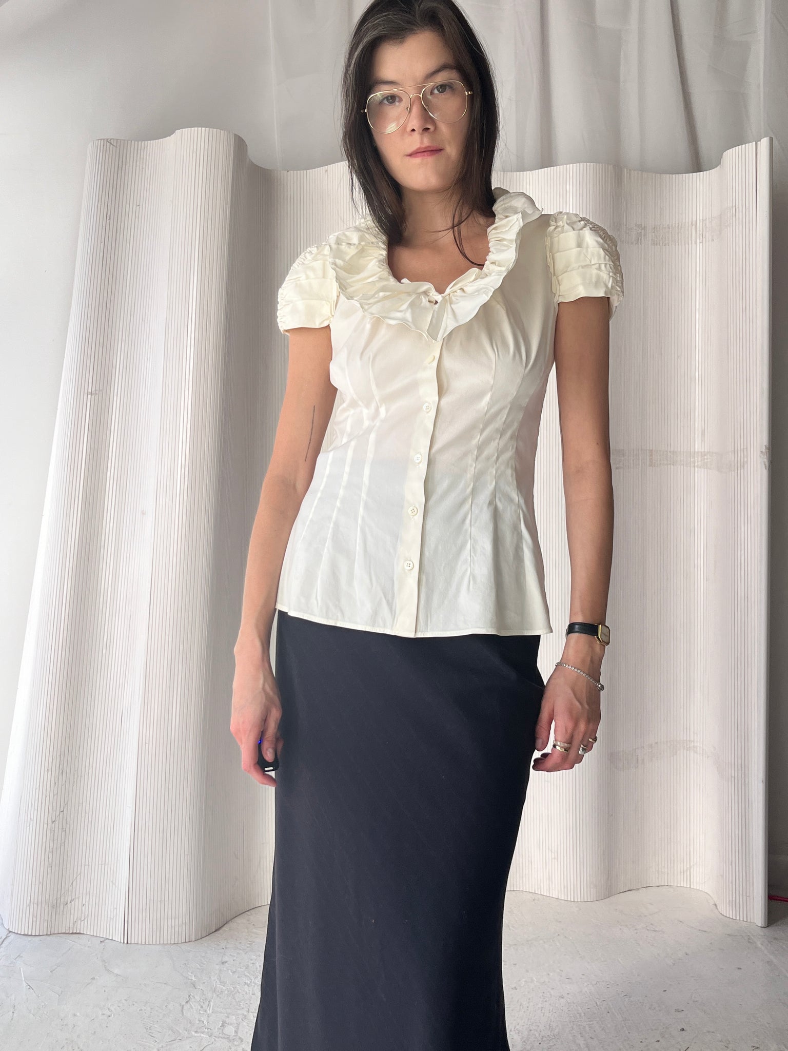 Prada Ruffle Blouse