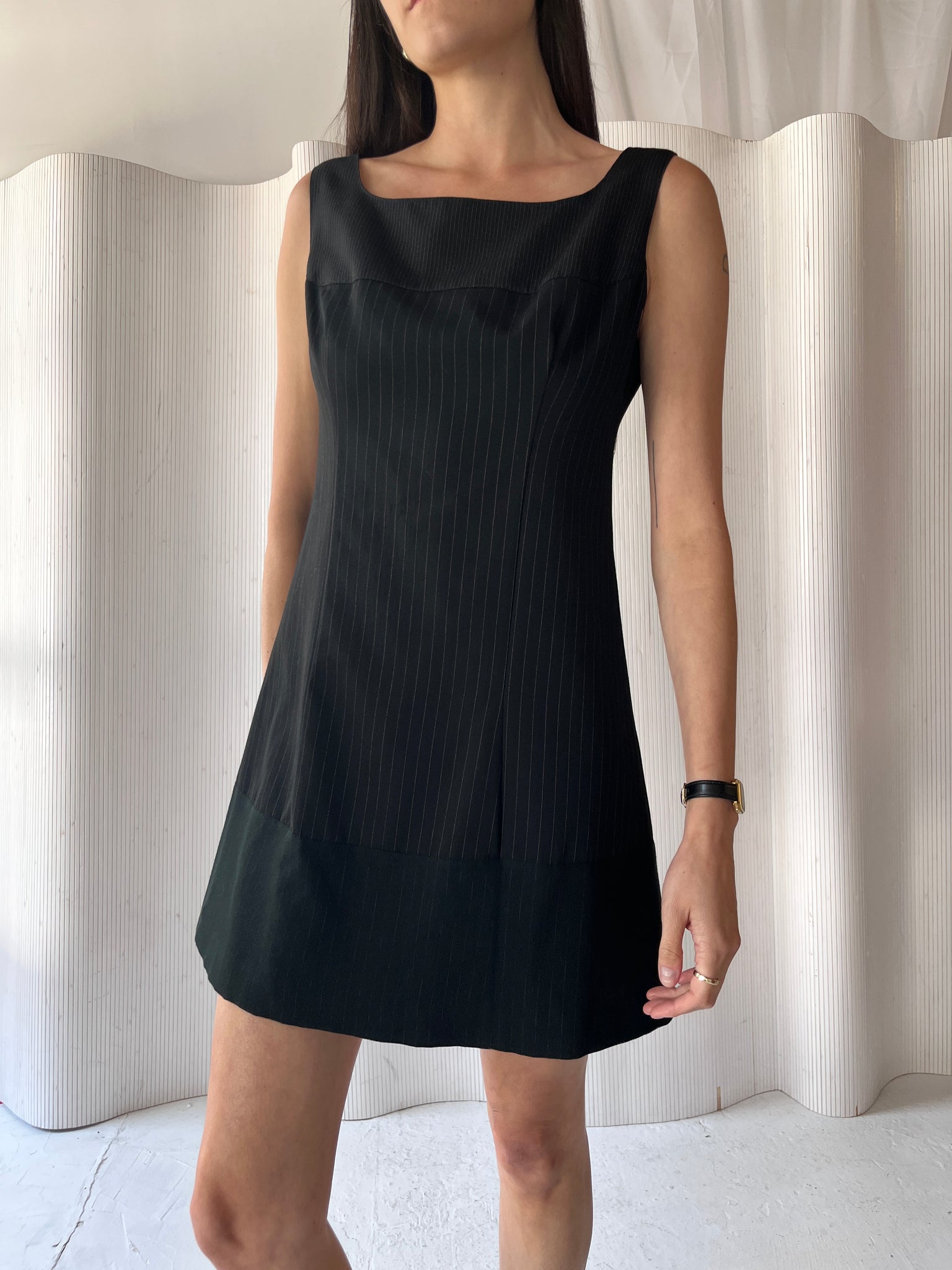 Plein Sud 1990s Wool Mini Dress