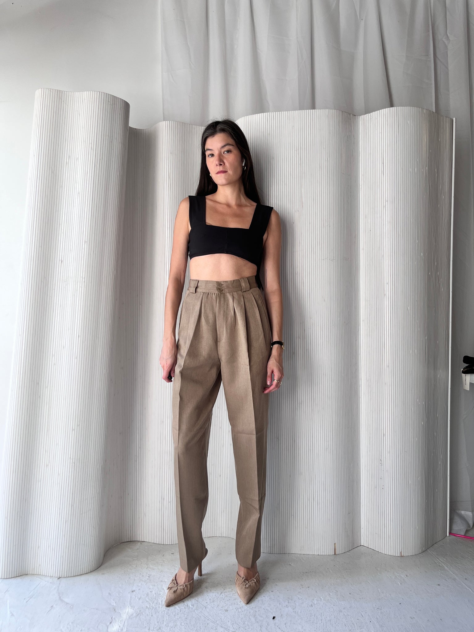 Giorgio Sant'Angelo tan trousers