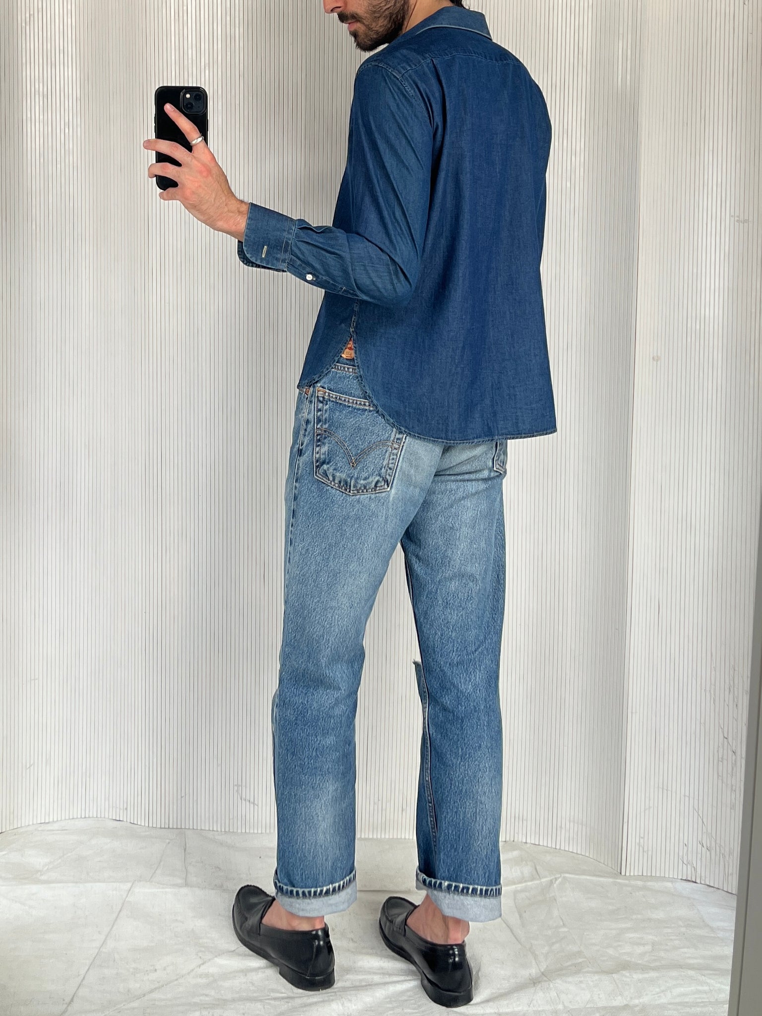 Sessei denim chambray shirt