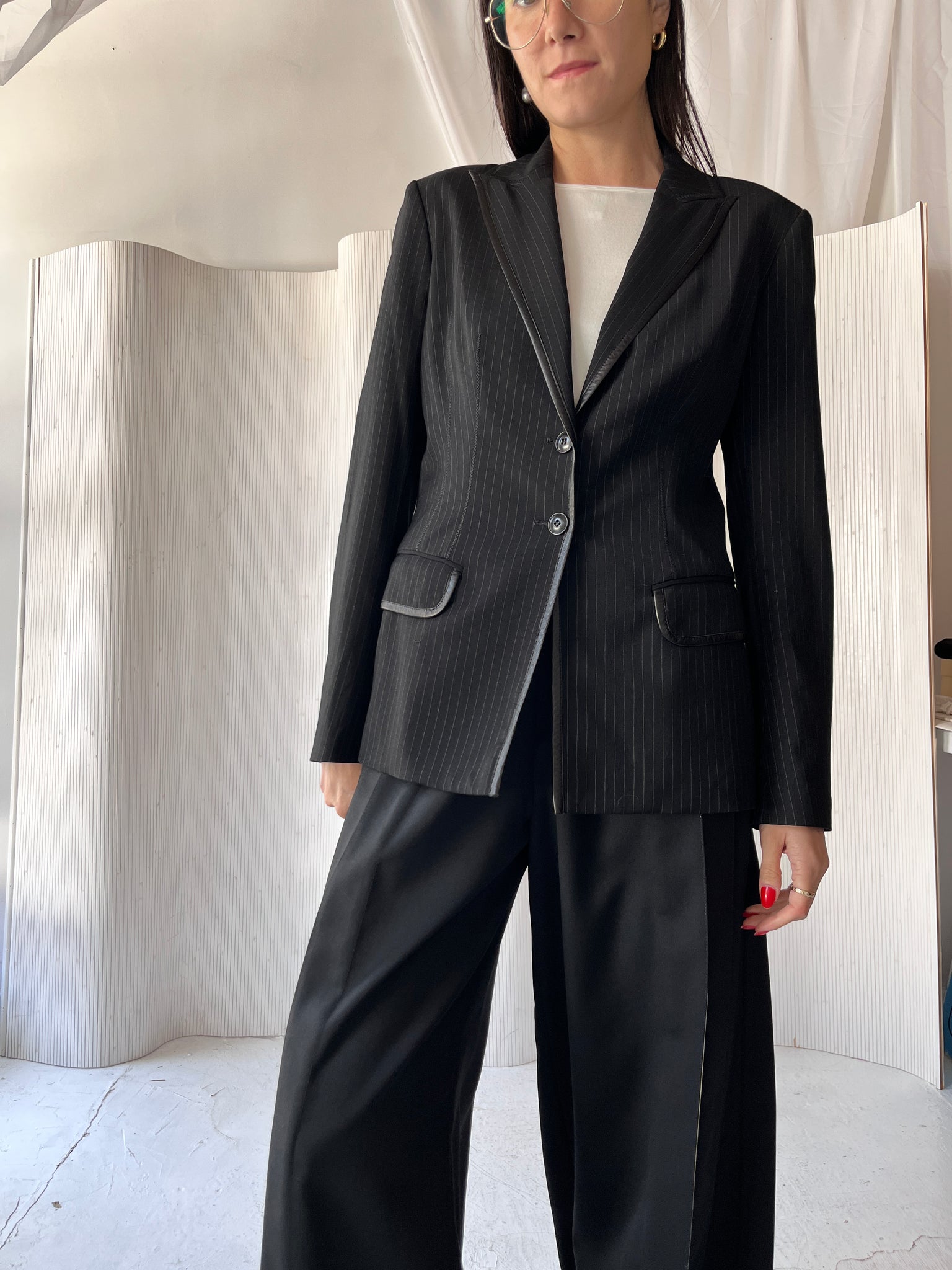 Plein Sud Pinstripe Blazer