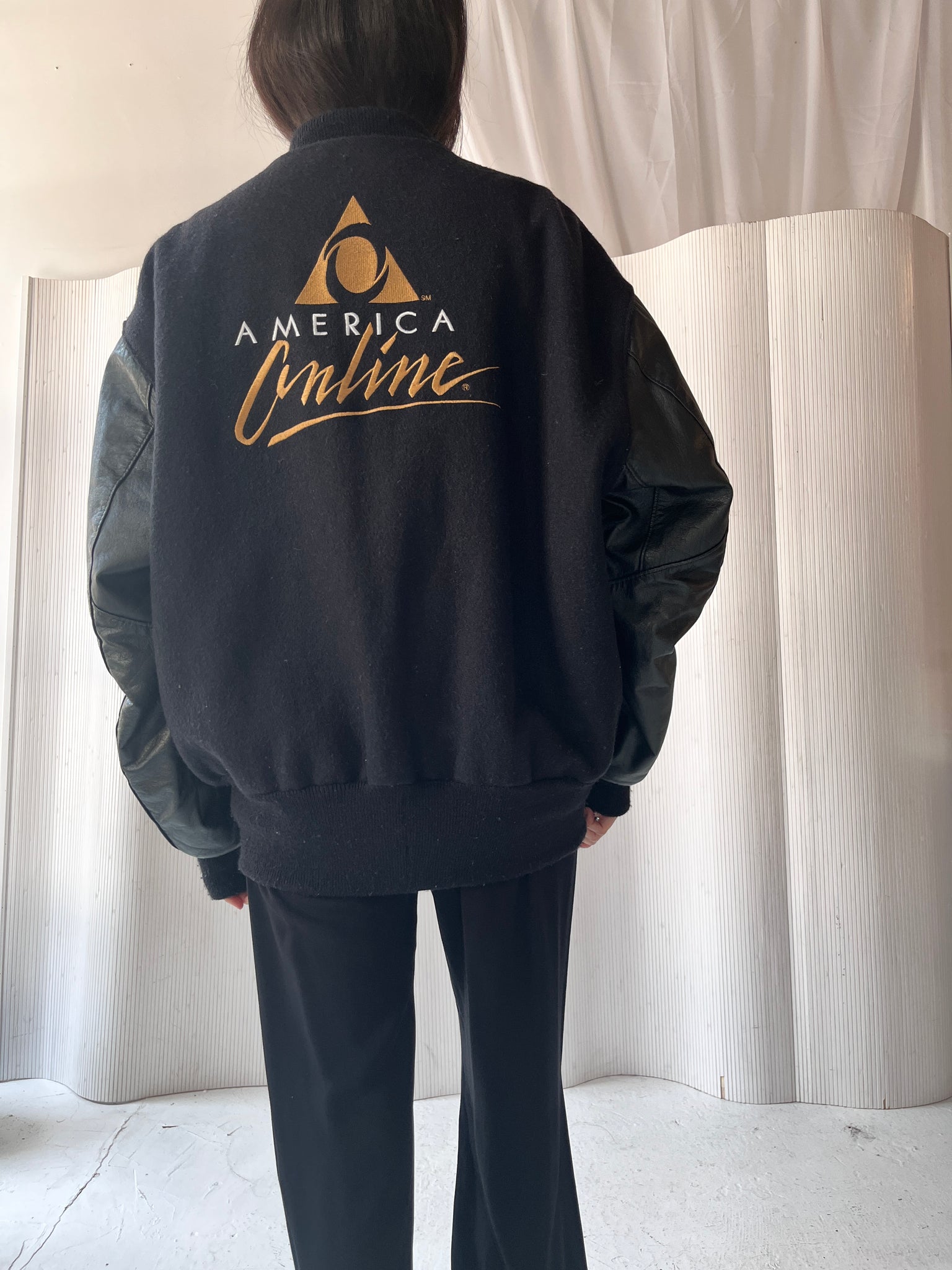 AOL varsity jacket