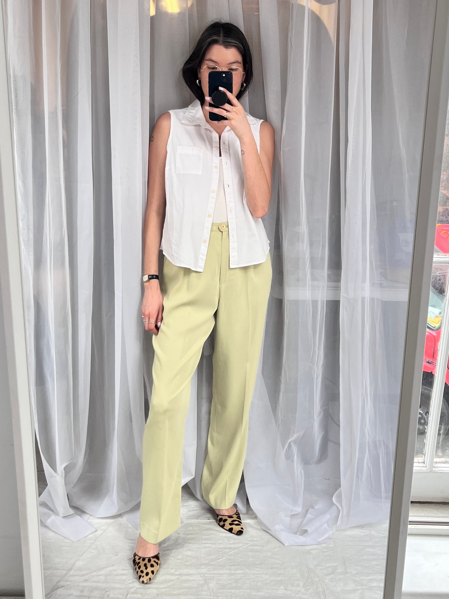 Philippe Marques High Waisted Trousers