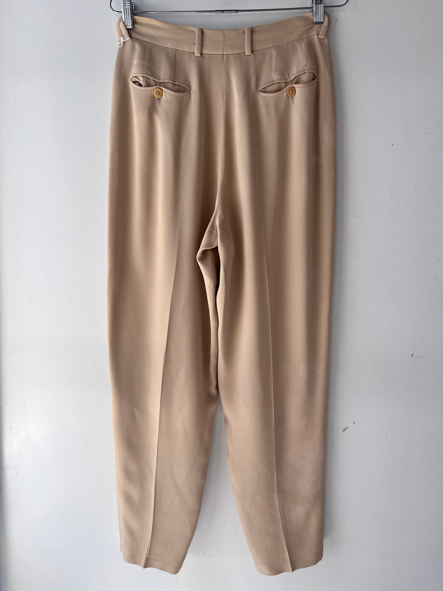 Giorgio Armani Silk Pleataed Trousers