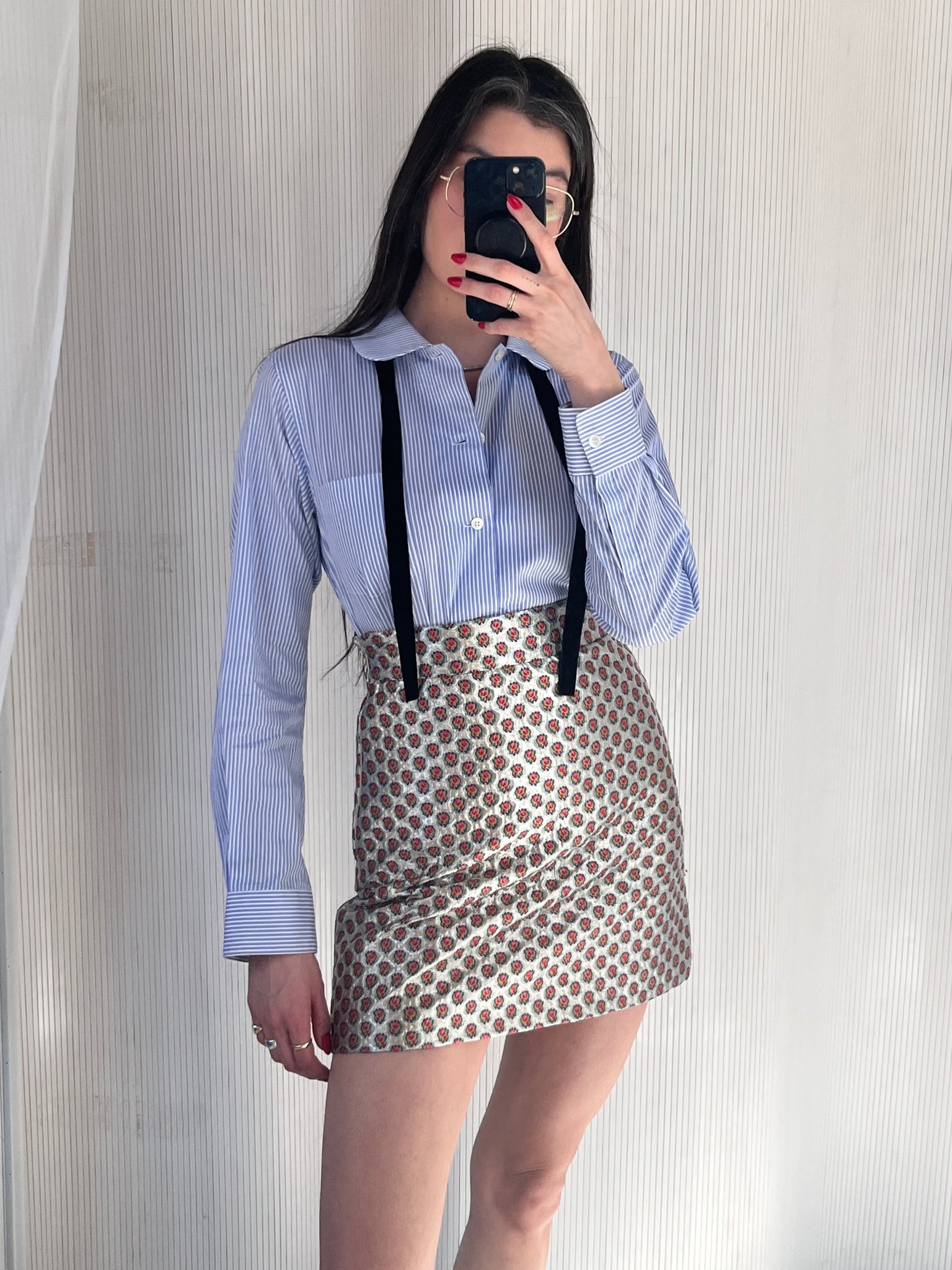 Miu Miu metallic skirt