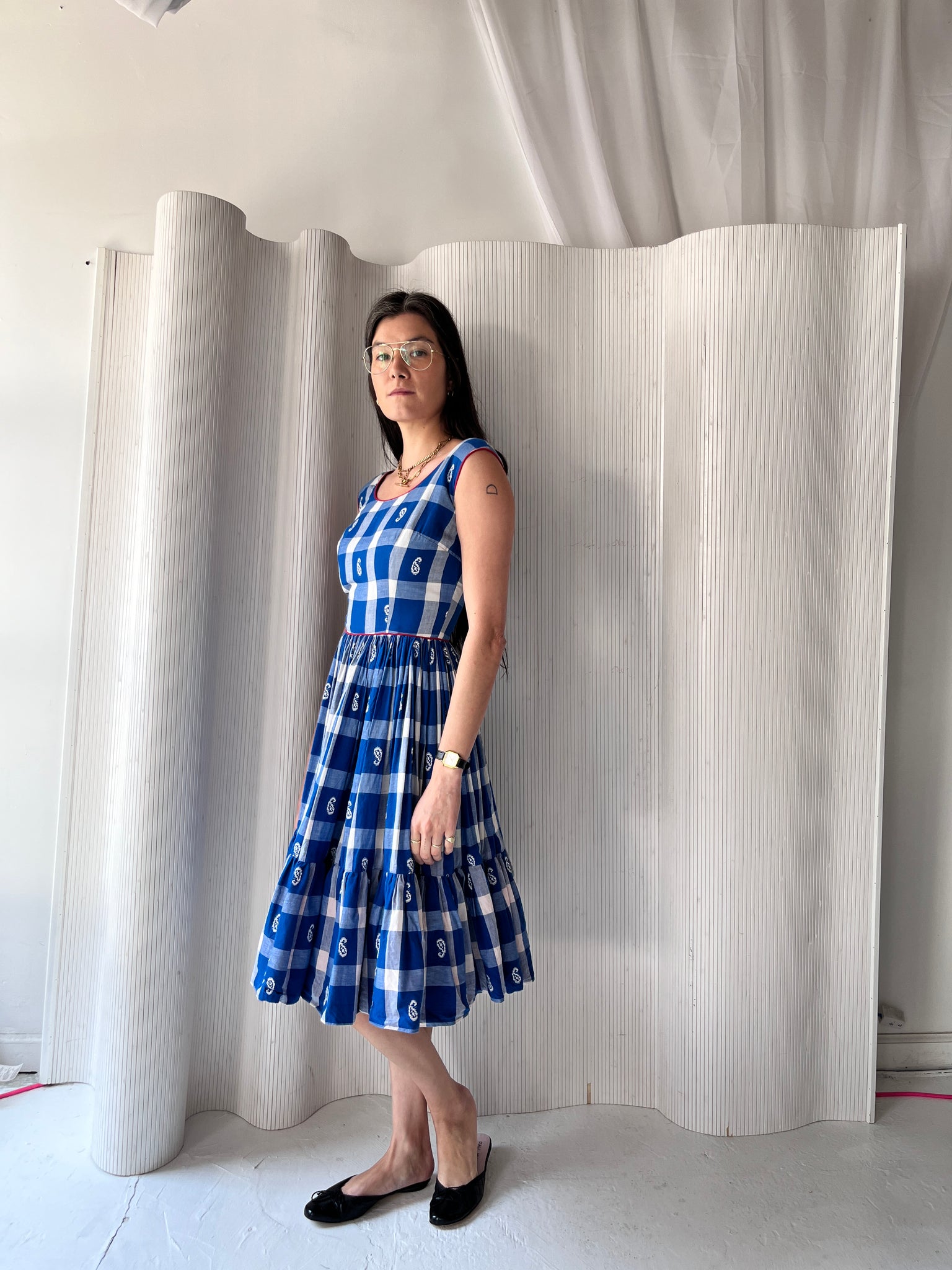 Handmade 1950s square dance dress