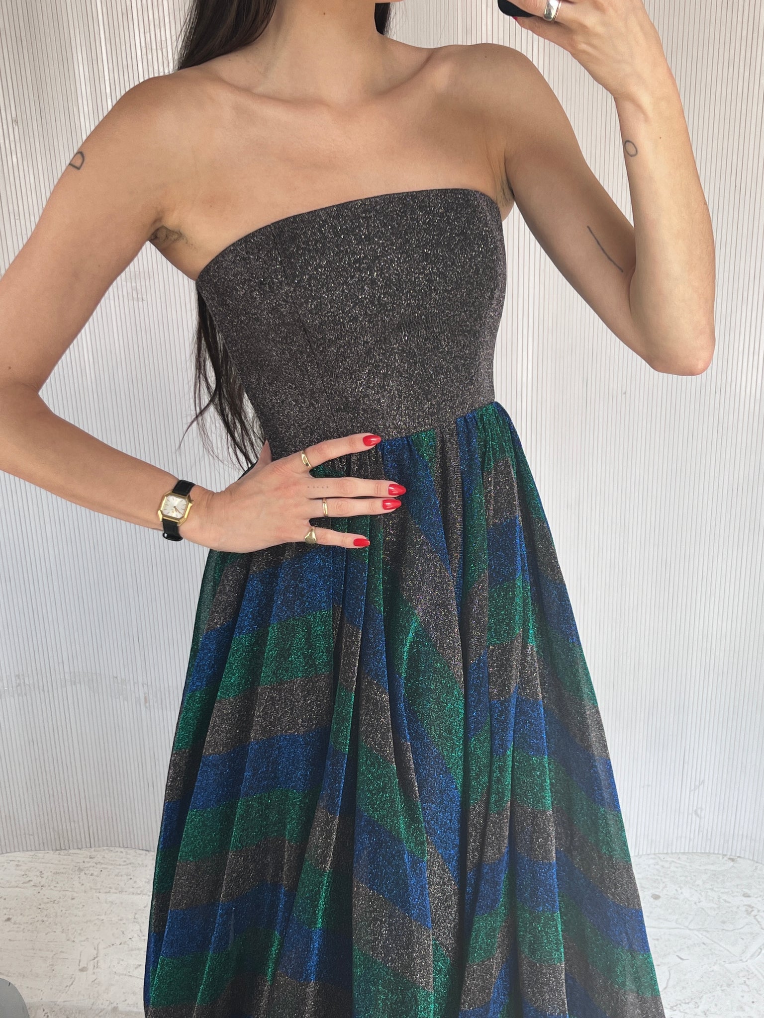 Missoni strapless gown