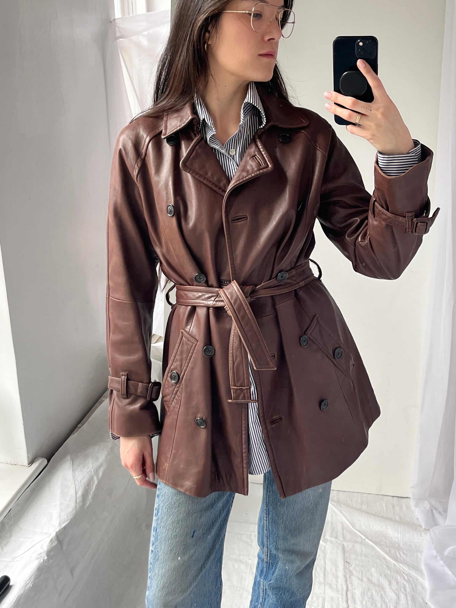 Brooks Brothers Brown Leather Jacket