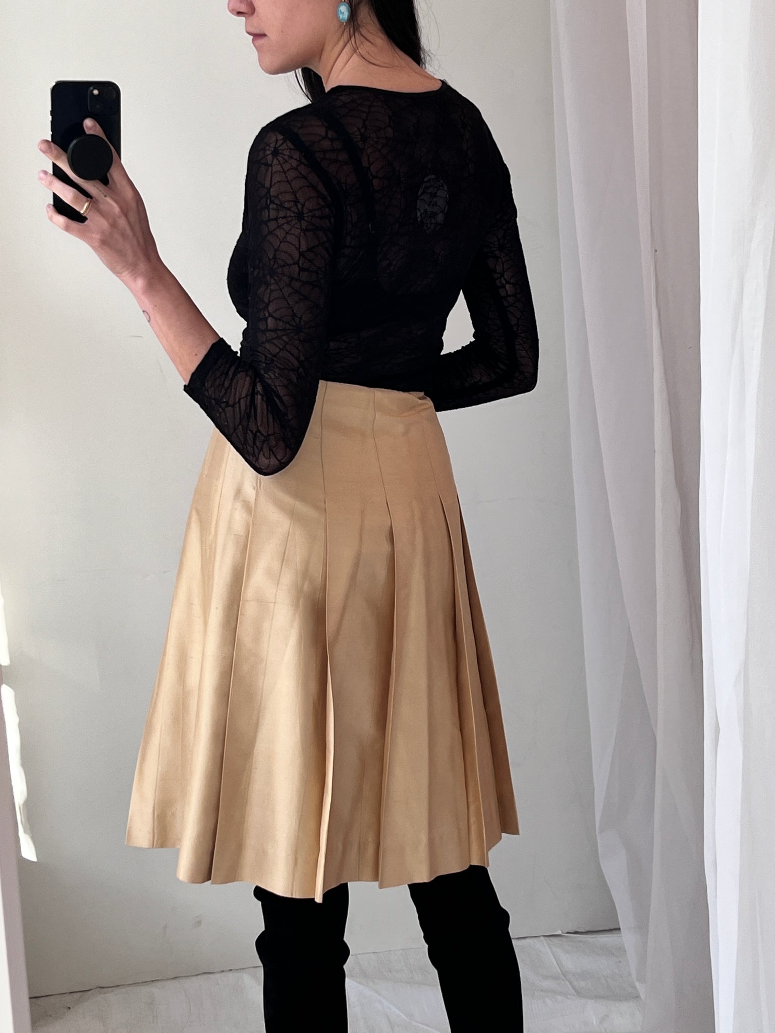 Banana Republic Raw Silk Skirt