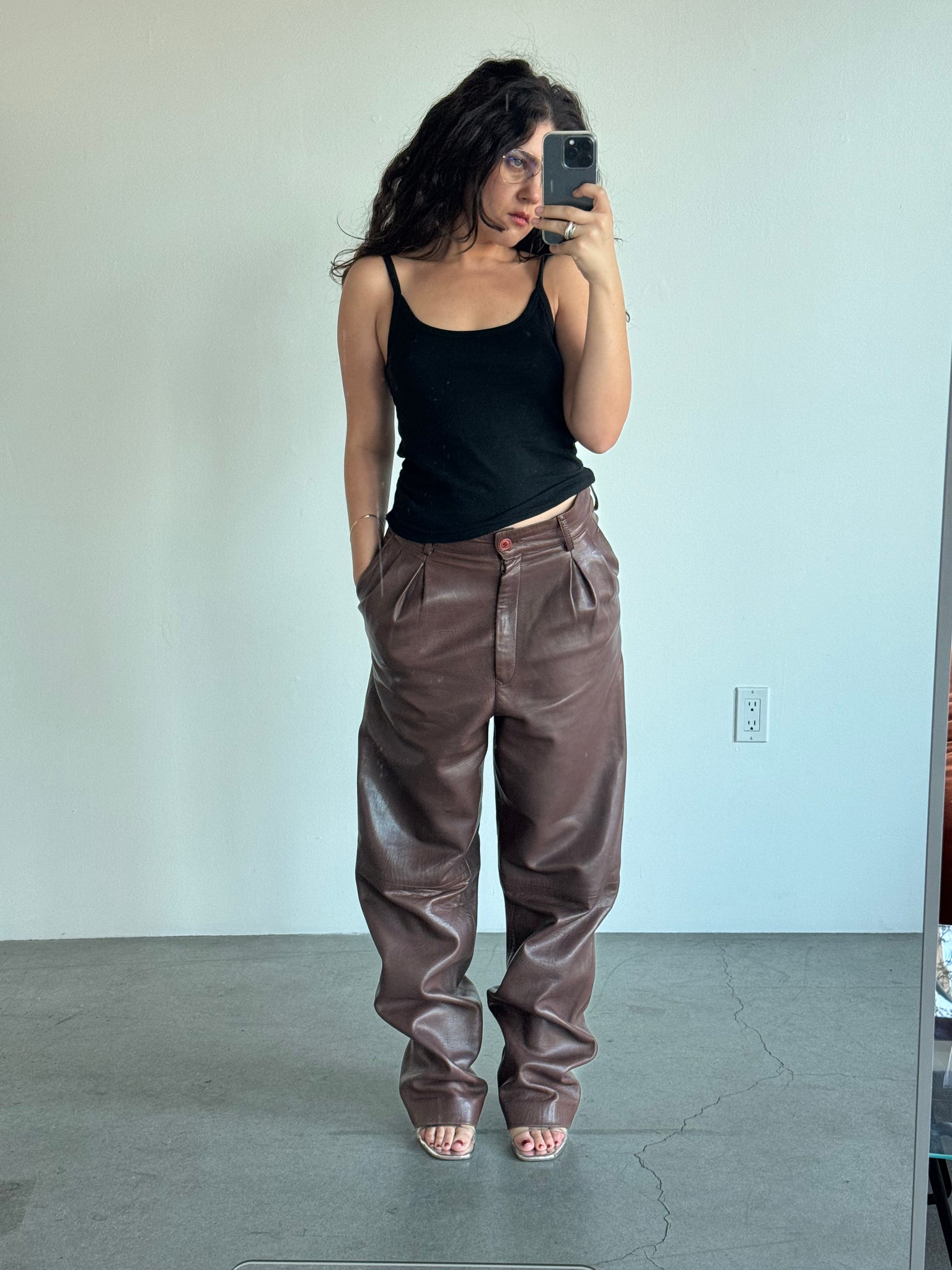 Italian Leather Pants