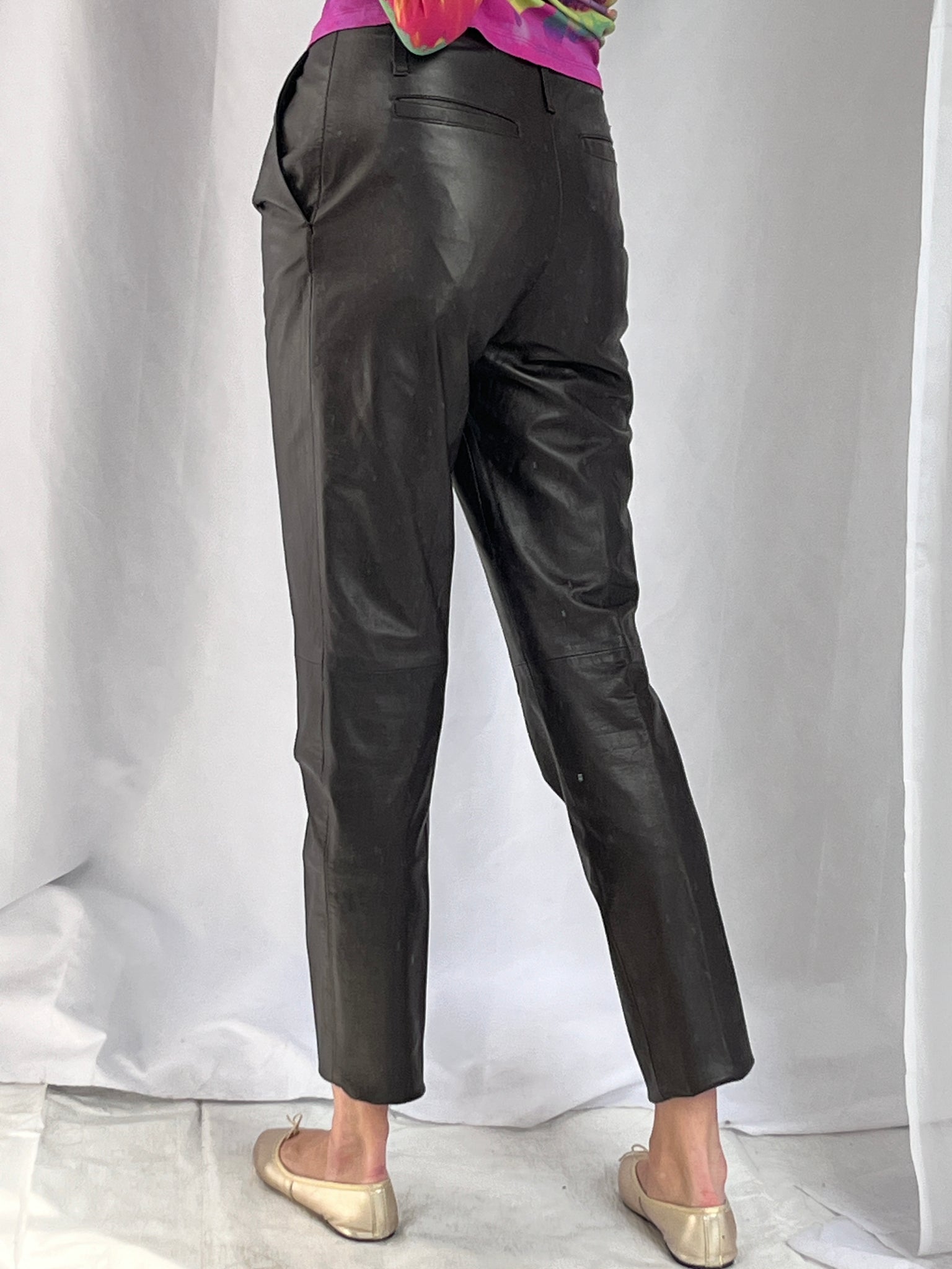 90S TAILORED LEATHER PANTS