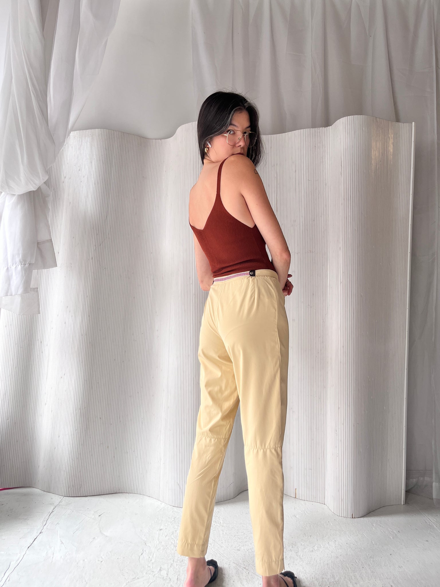 Prada taupe trouser