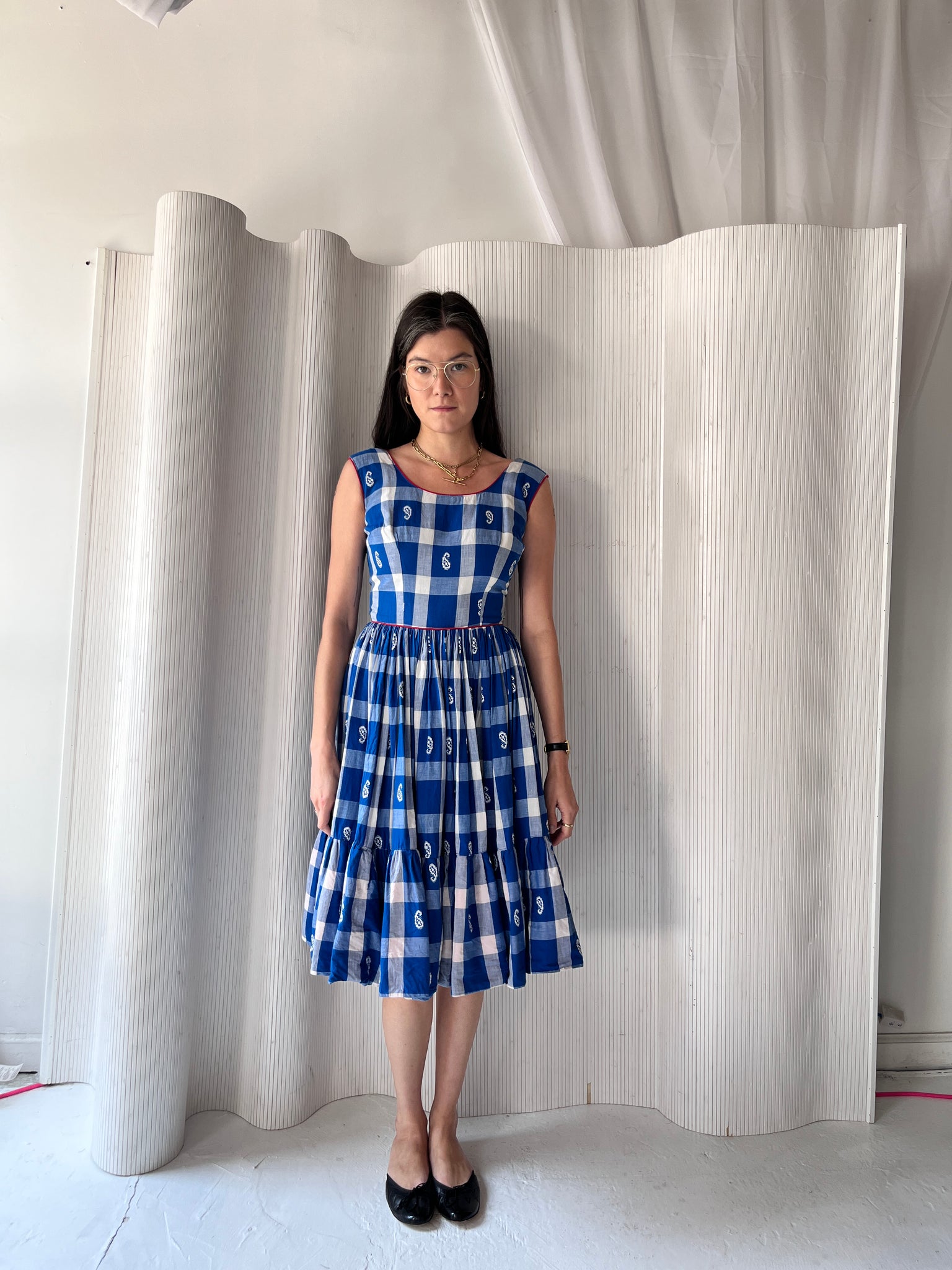 Handmade 1950s square dance dress