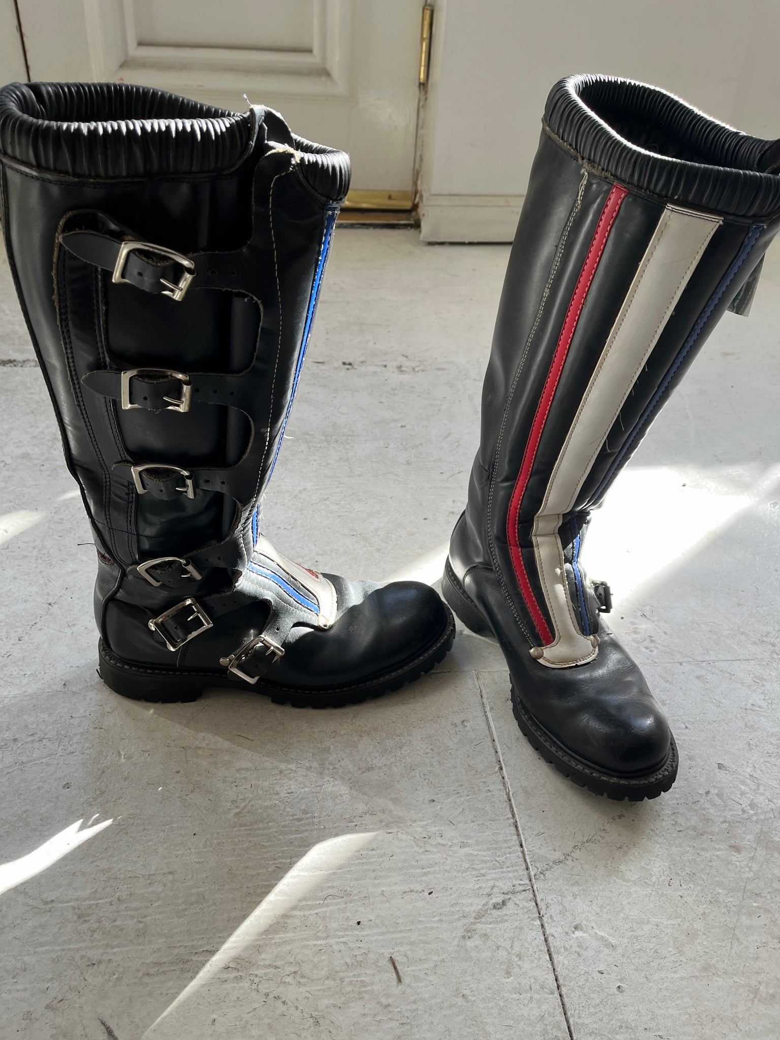 80s Vintage Tank Girl Motorcycle Boots