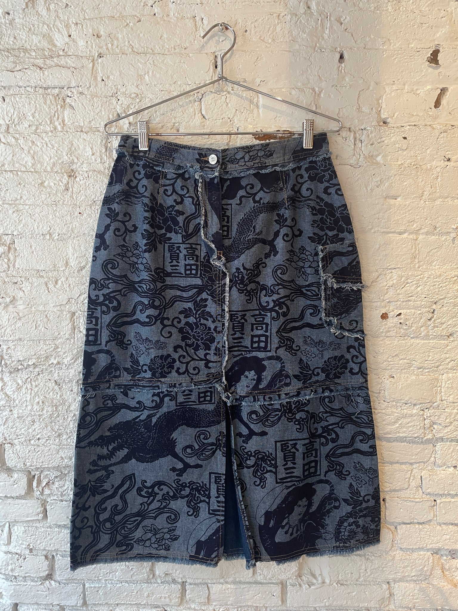 Kenzo Denim Midi Skirt