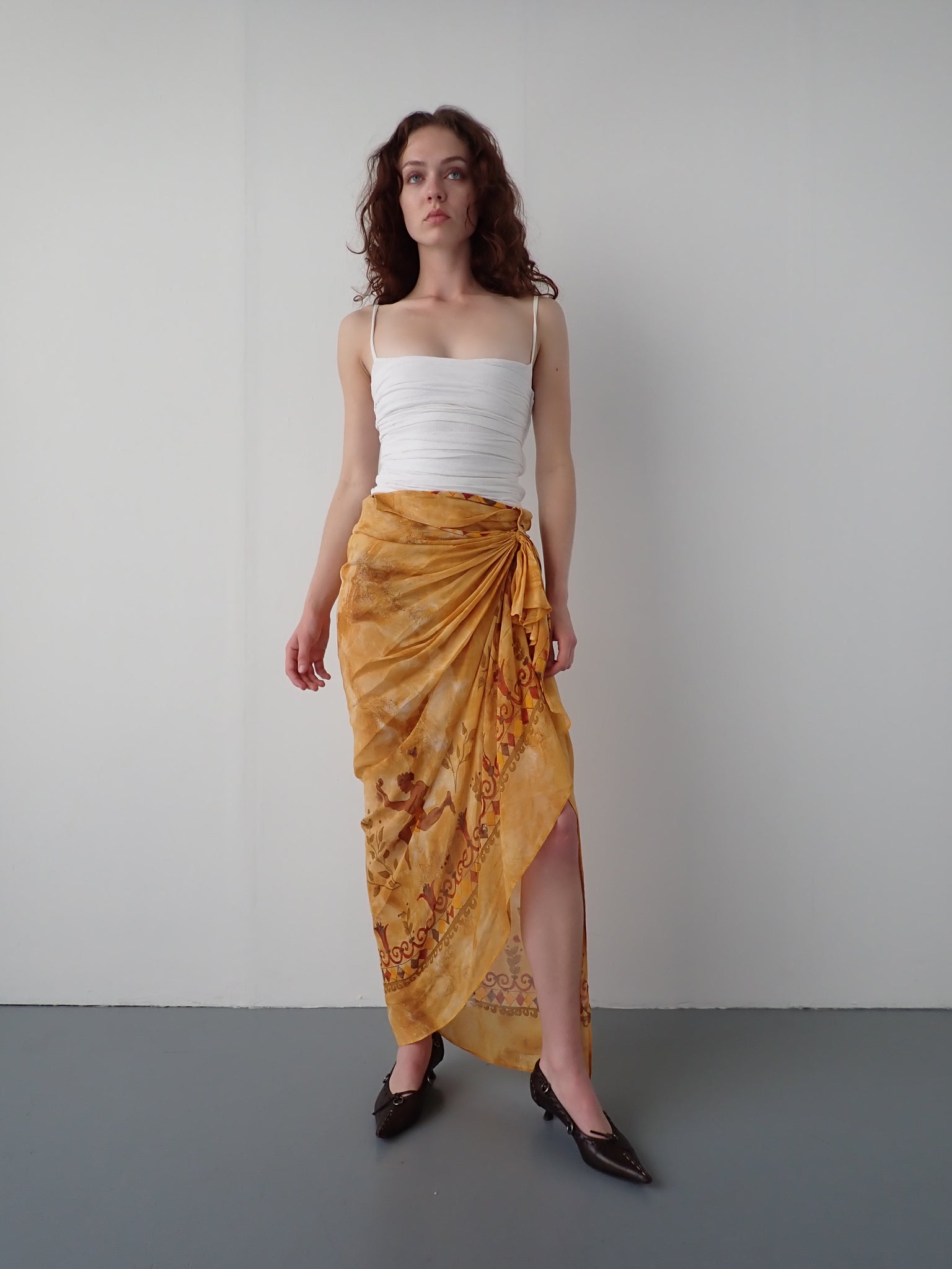 Romeo Gigli Early 90's Silk Wrap Skirt