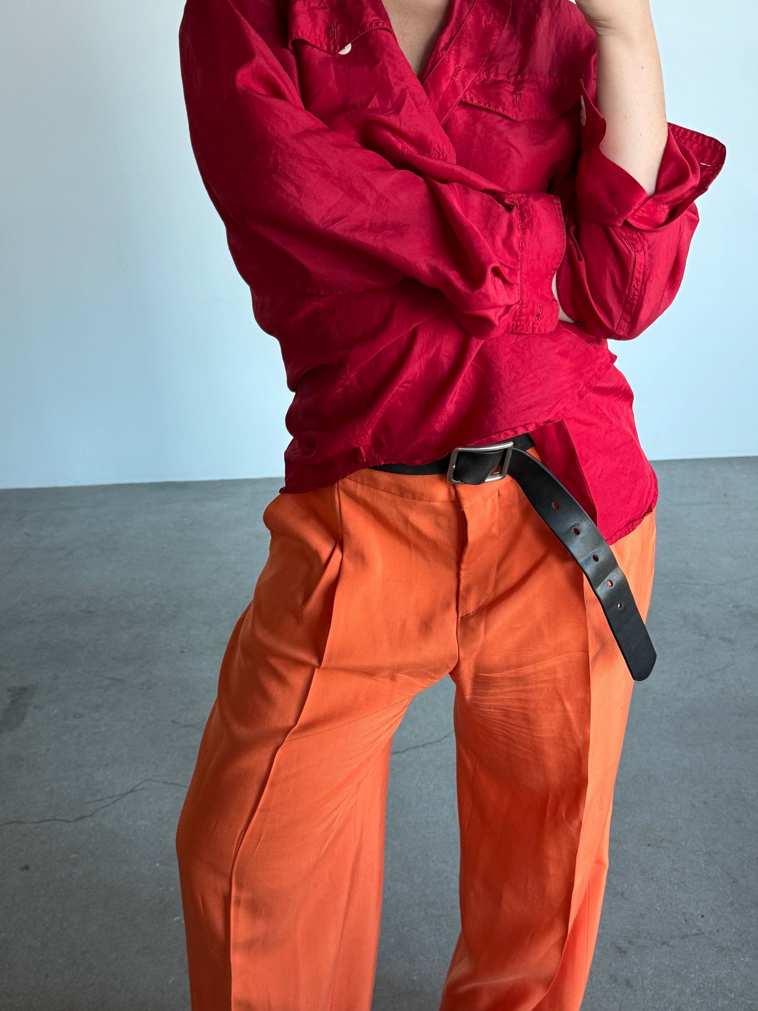 Orange Armani Trouser