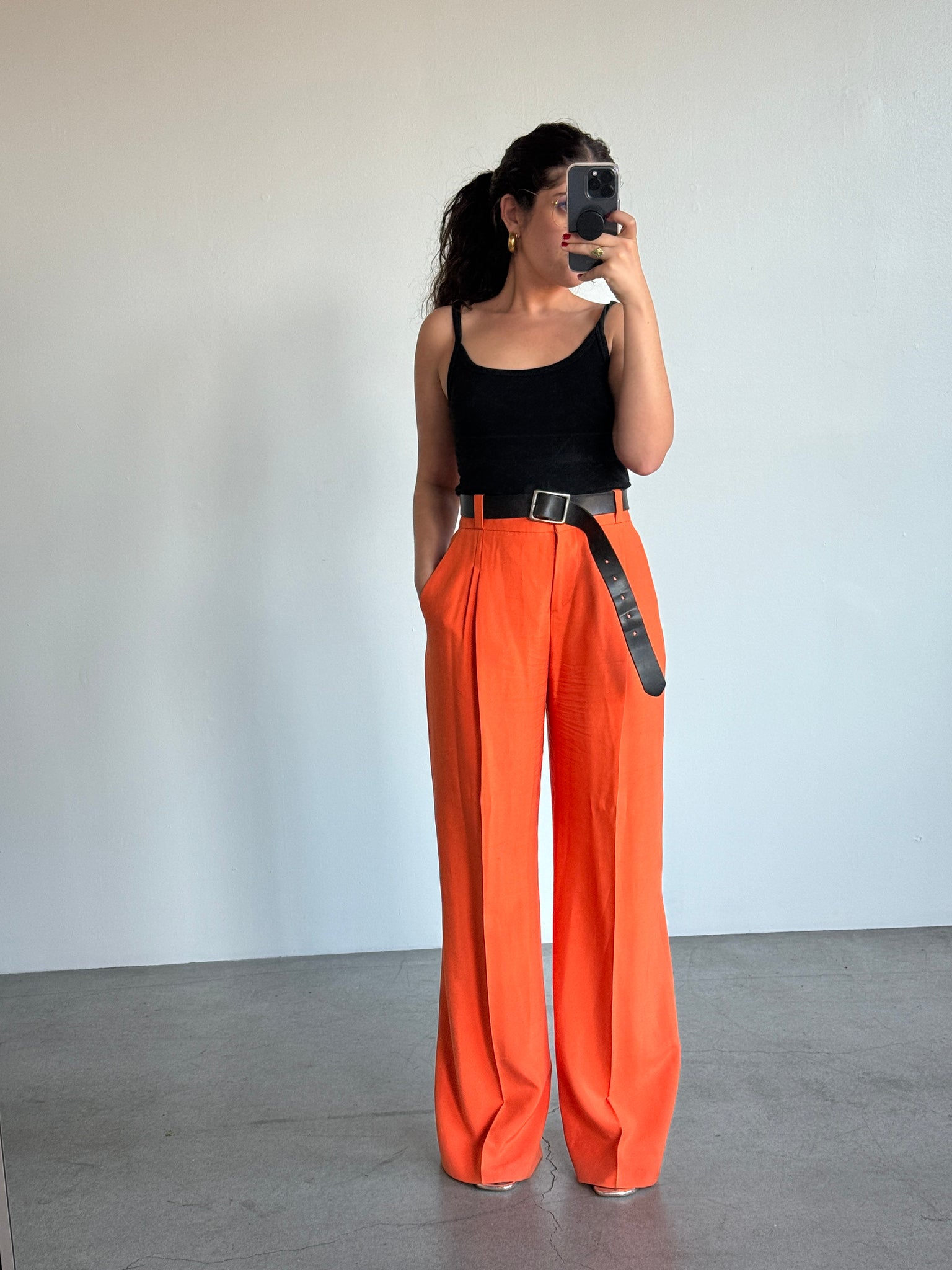 Orange Armani Trouser