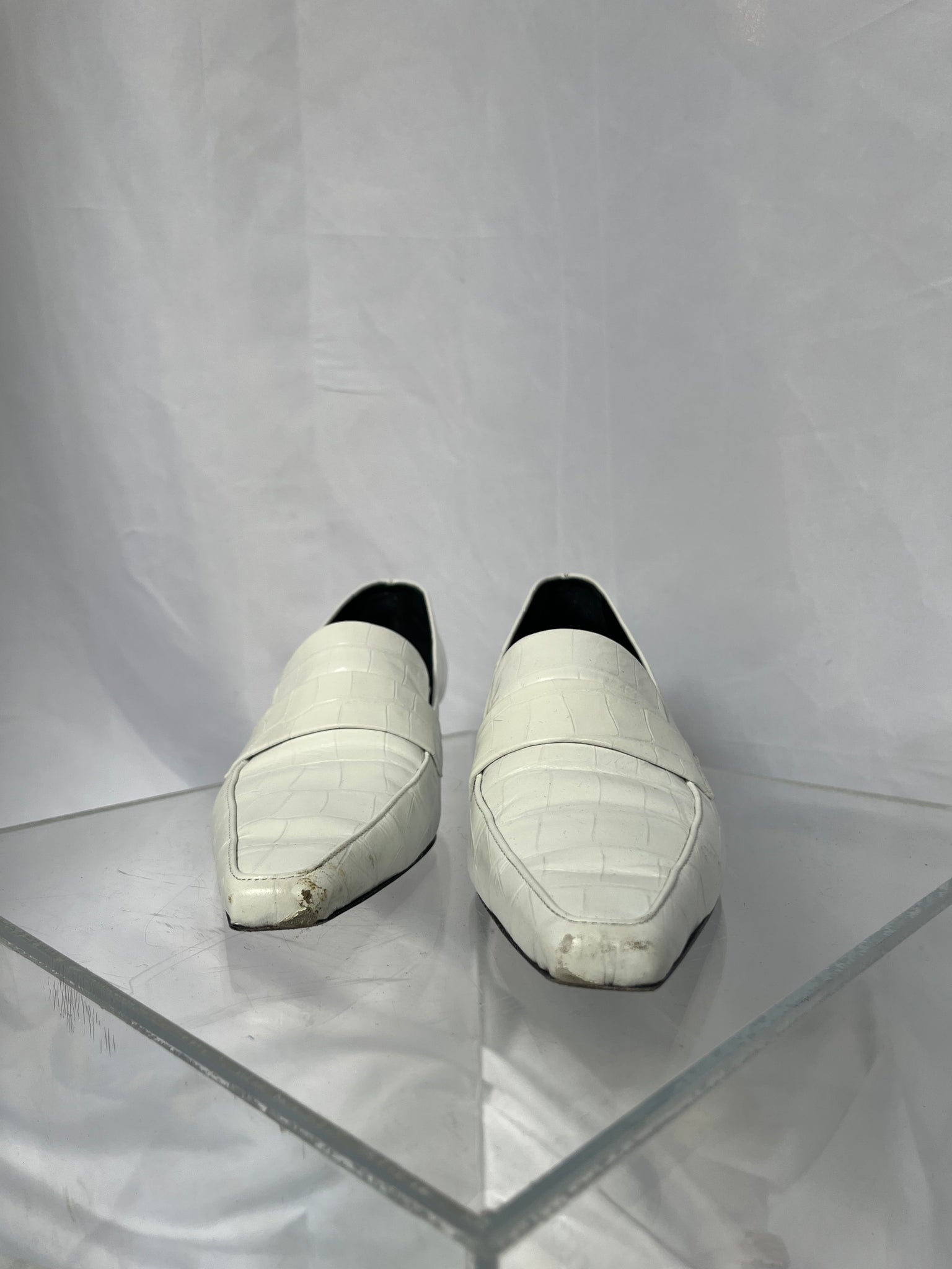 Toteme white loafer