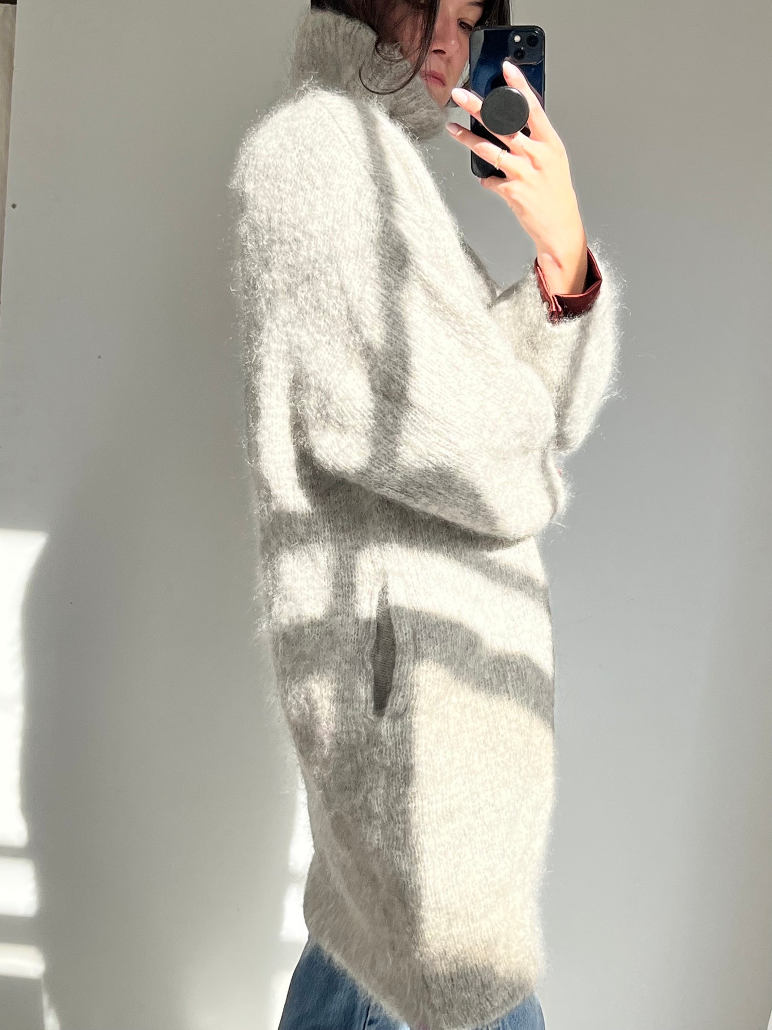 Mohair oversized turtleneck / dress