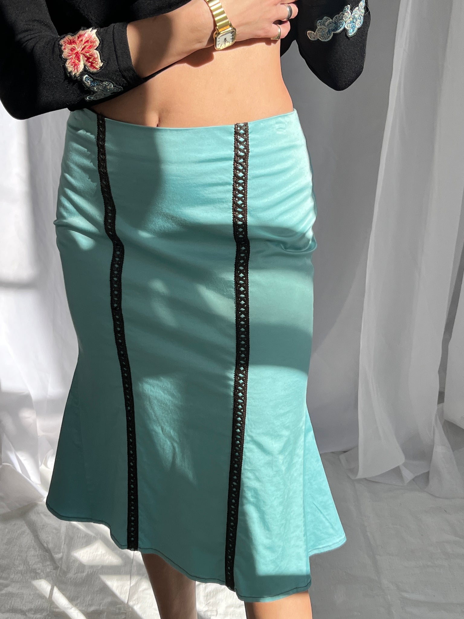 Roberto Cavalli Mini Mermaid Skirt, 2000s