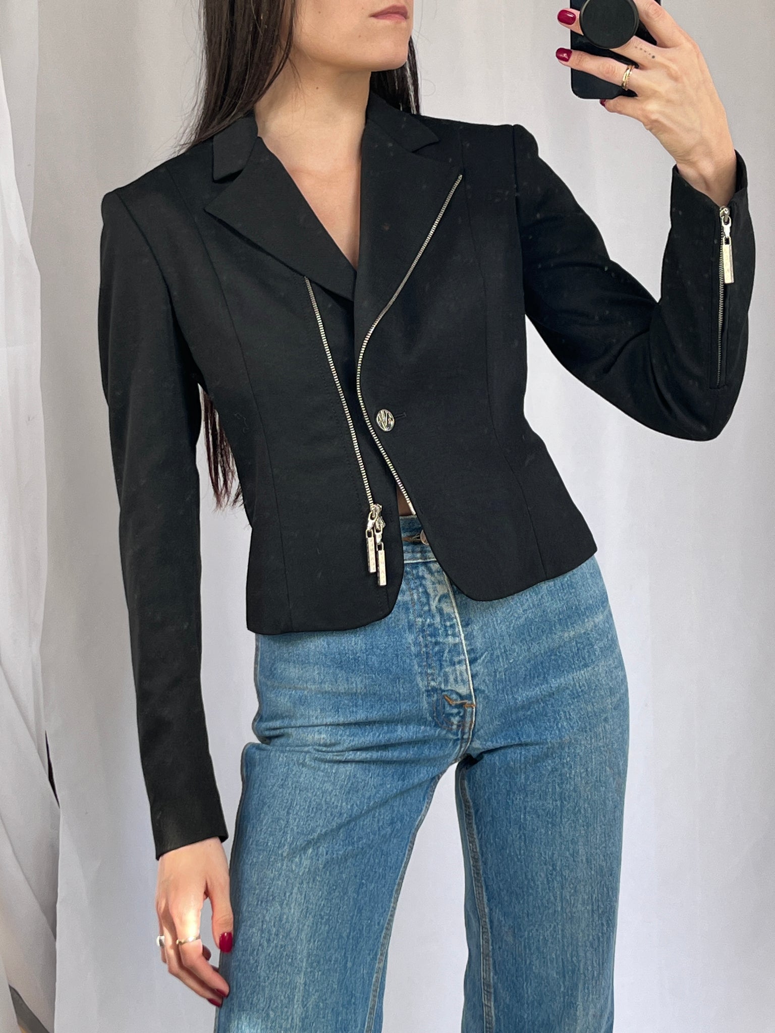 Versace Jeans Couture biker blazer jacket