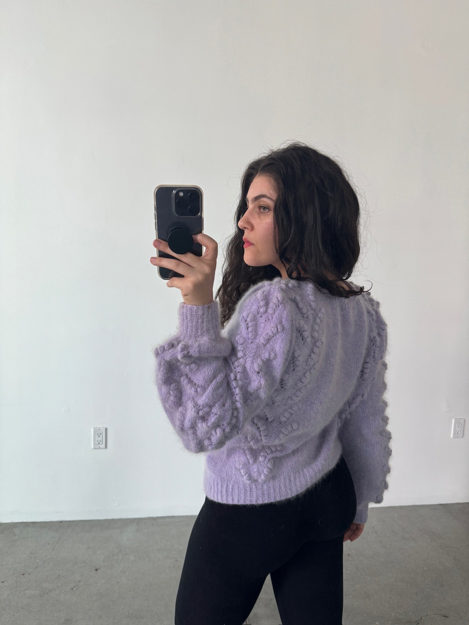 Vintage Purple Mohair Sweater