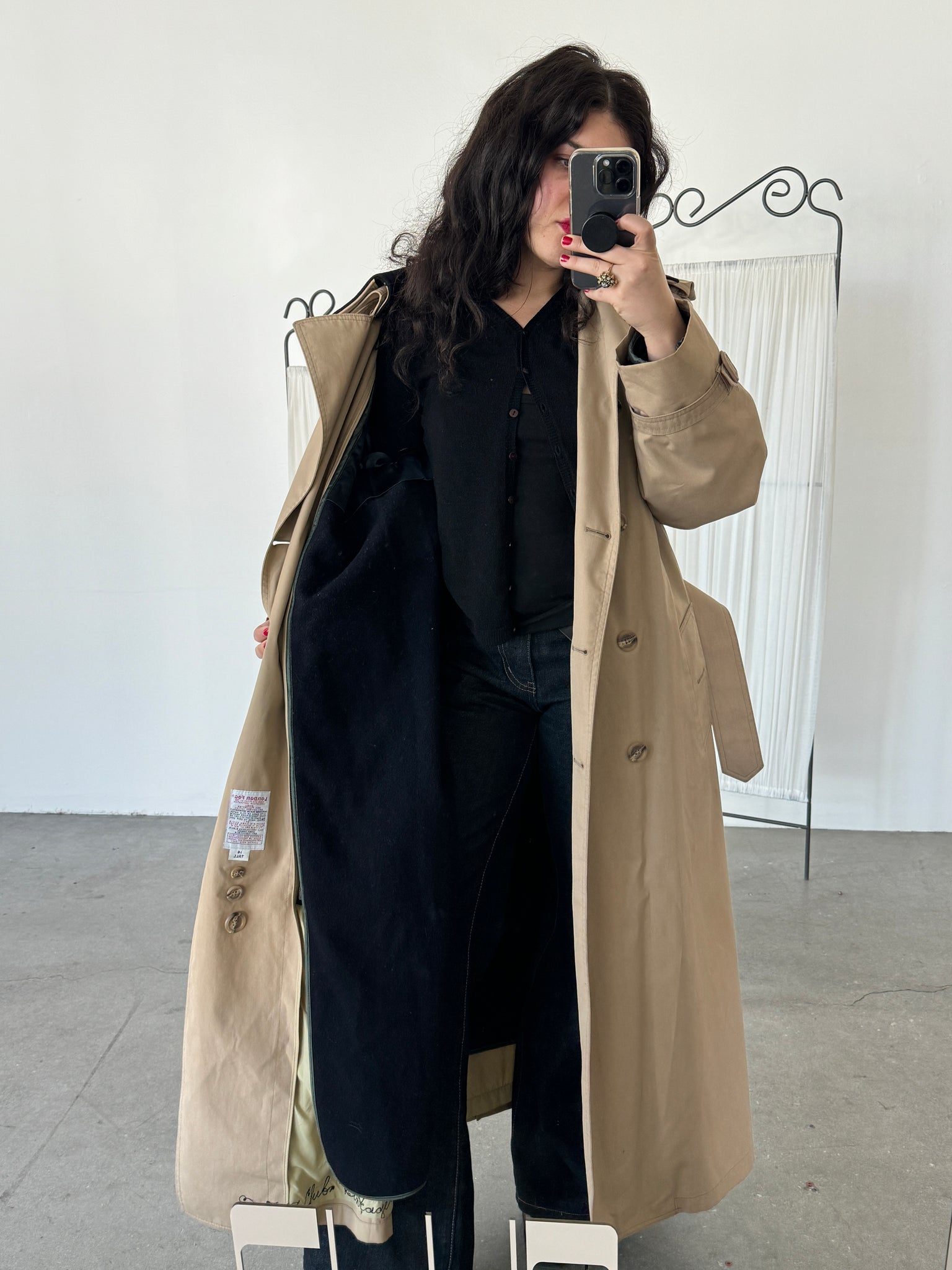 Saie American Airlines London Fog Trench