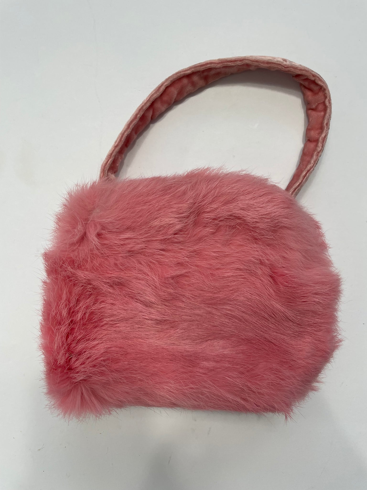 Miss Blumarine rabbit fur mini bag
