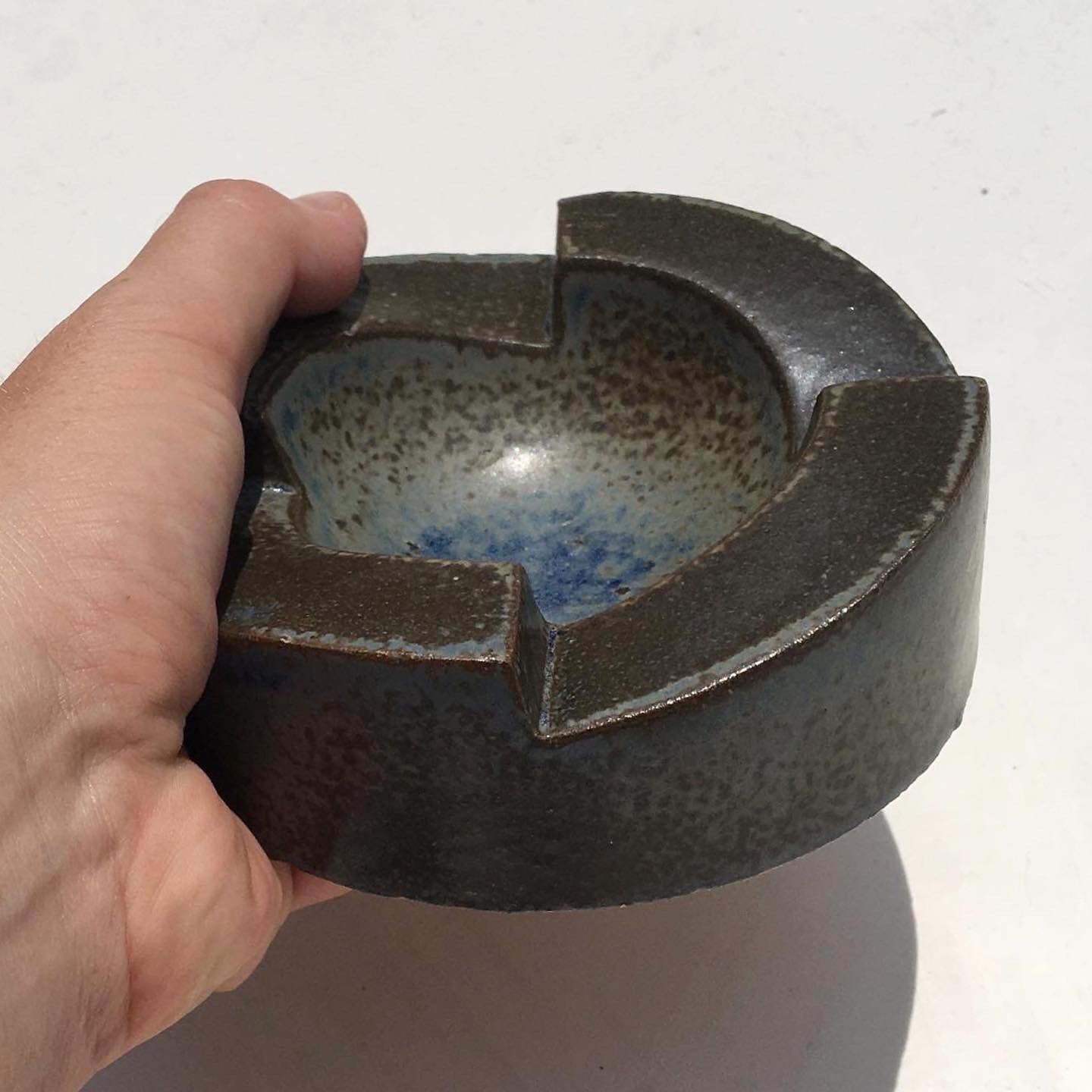 Bennington Potters Ceramic Ashtray Designed by Londa Weisman