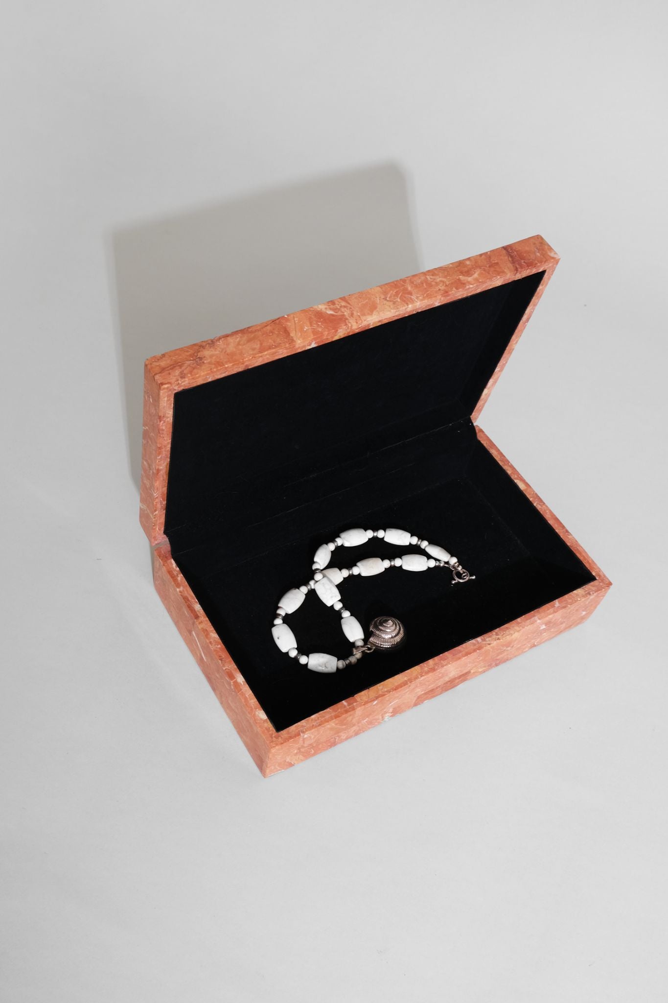 Coral Stone Jewelry Box - 3