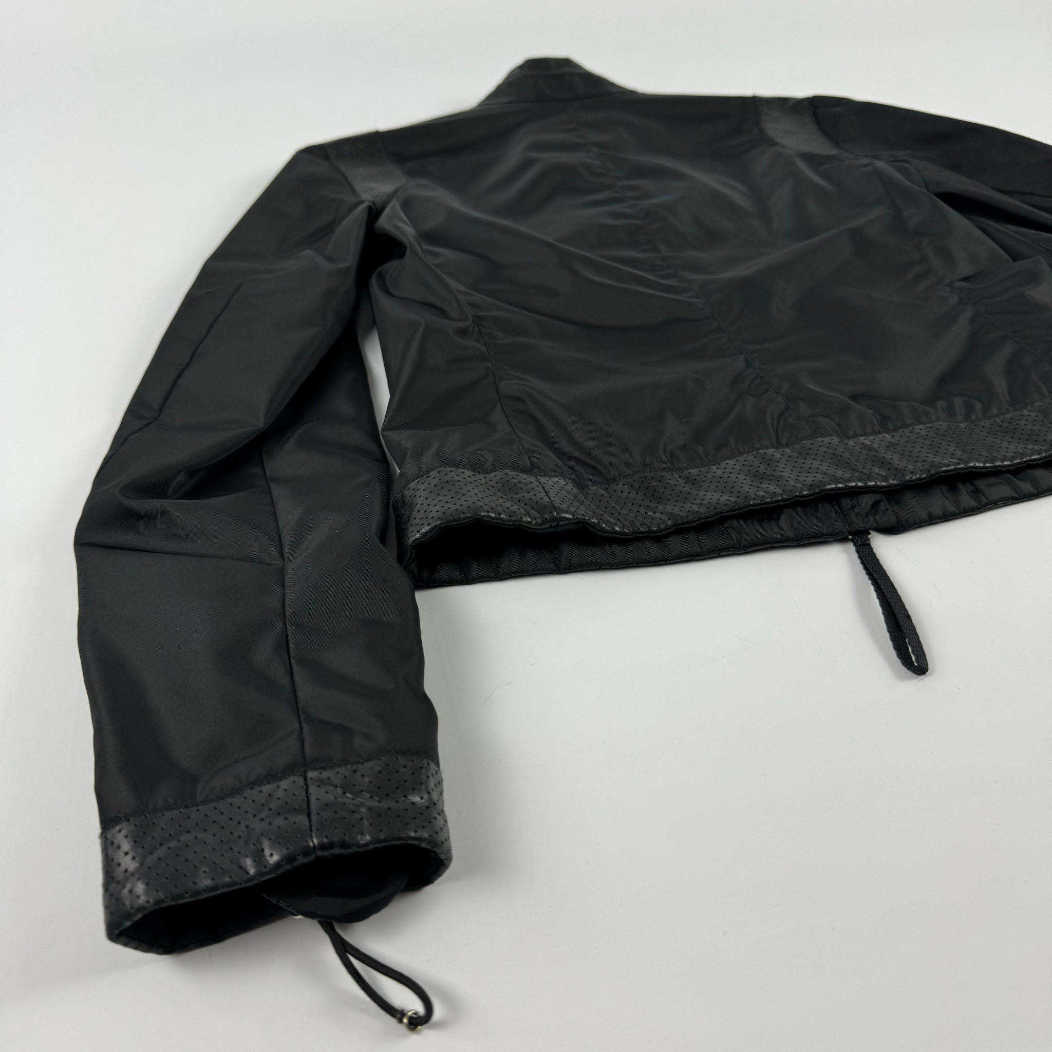 Prada Nylon Biker Jacket with Leather Detail, SS2000 - 10