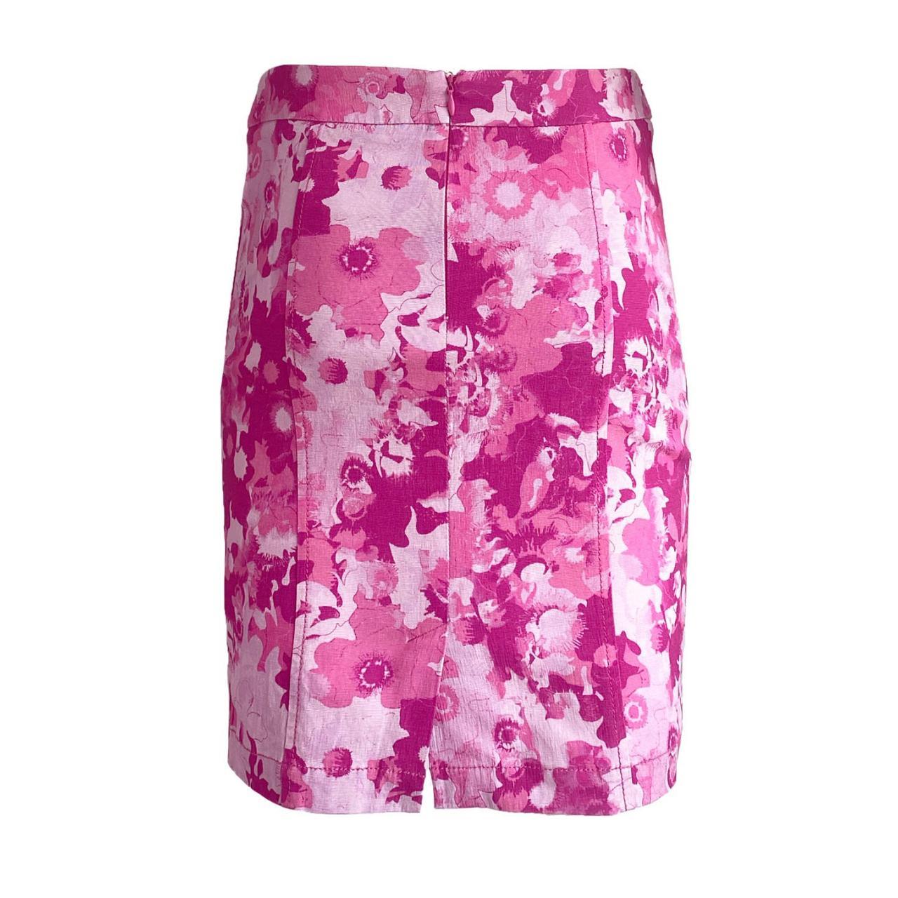 VERSACE JEANS PINK FLORAL SKIRT - 2