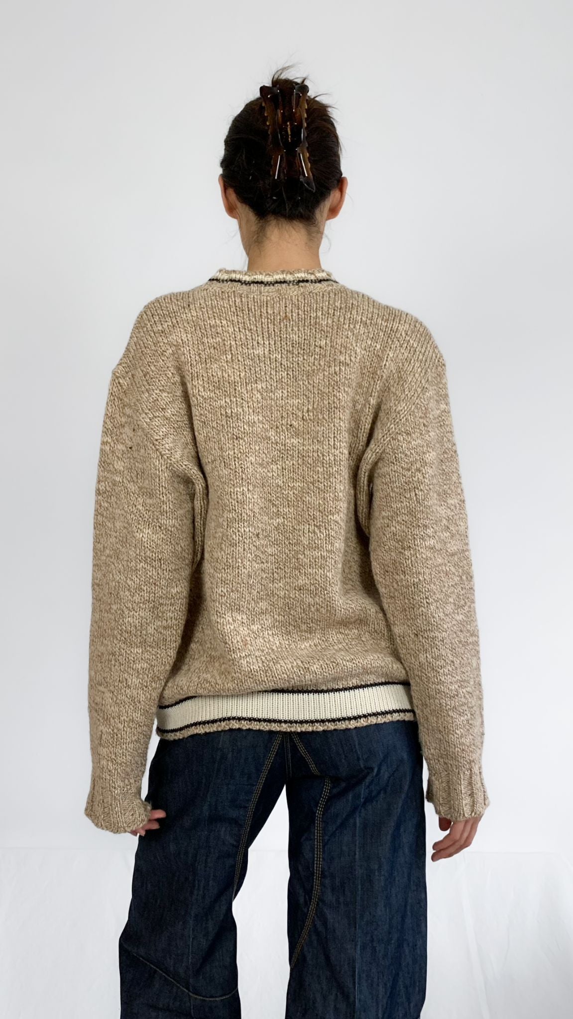 D&G Marled Wool Boyfriend Sweater - 2