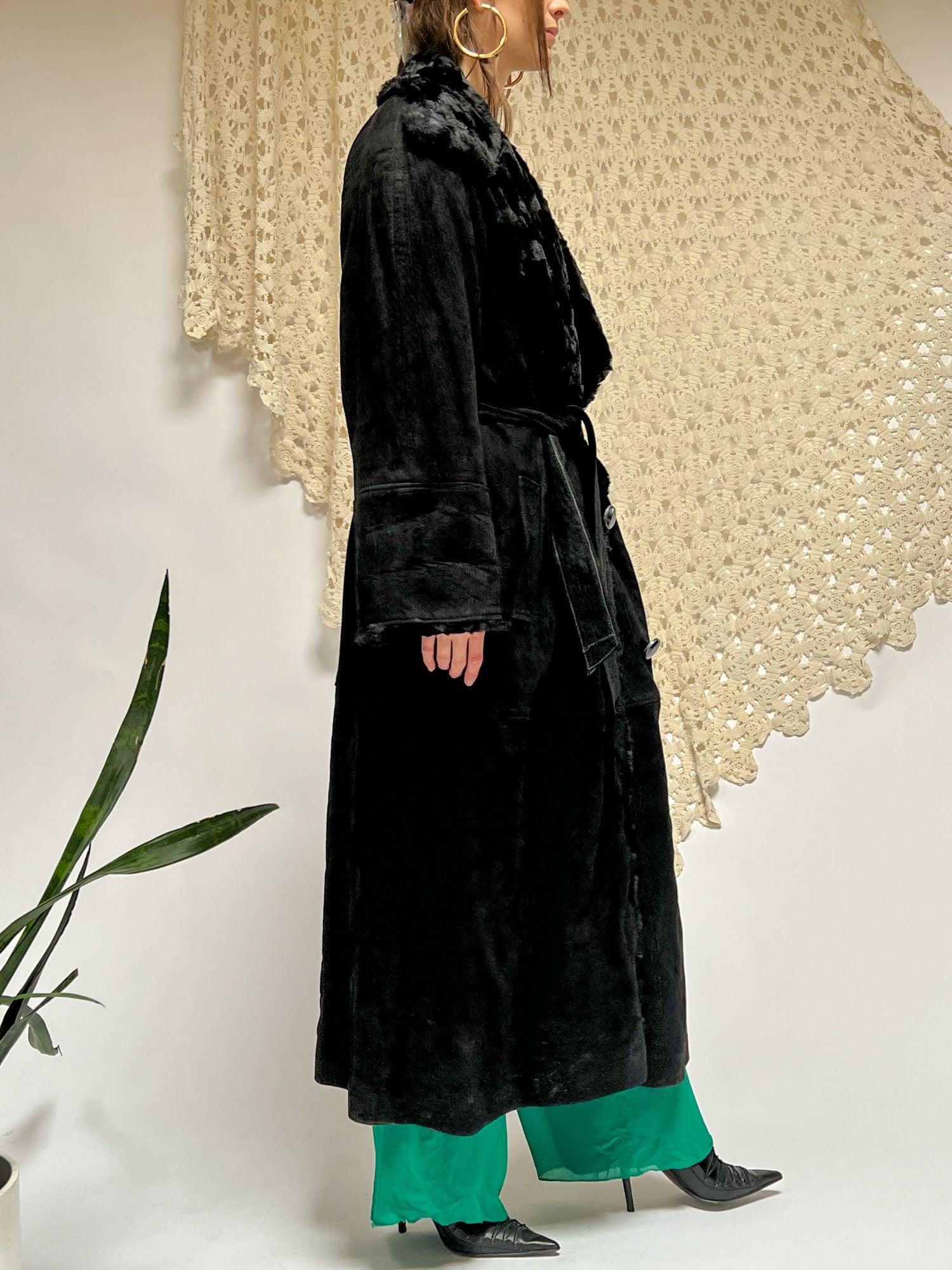 Bally Leather + Faux Fur Coat (M) - 1