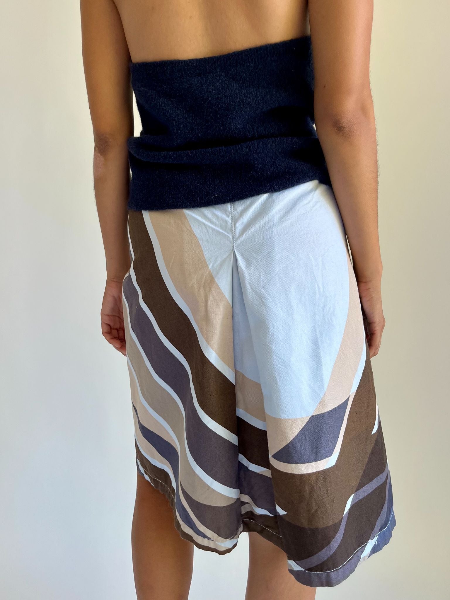 PRADA SPORT Striped Wrap Skirt - 4