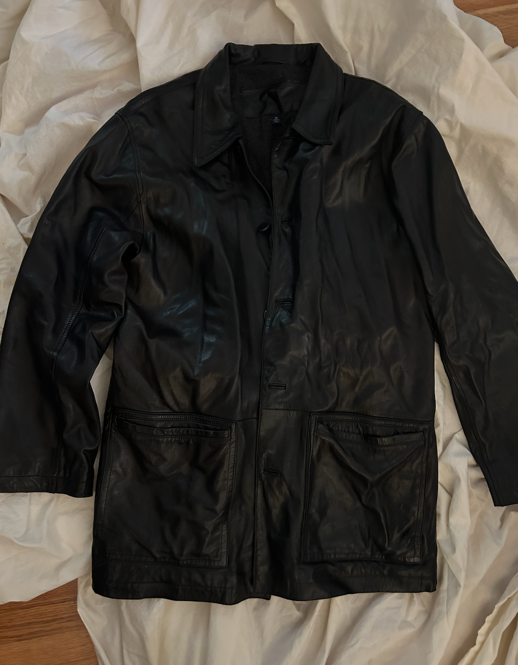 【数量は多】 Wilke Vintage Club – Lined - Jacket Leather Black Rodriguez Mサイズ