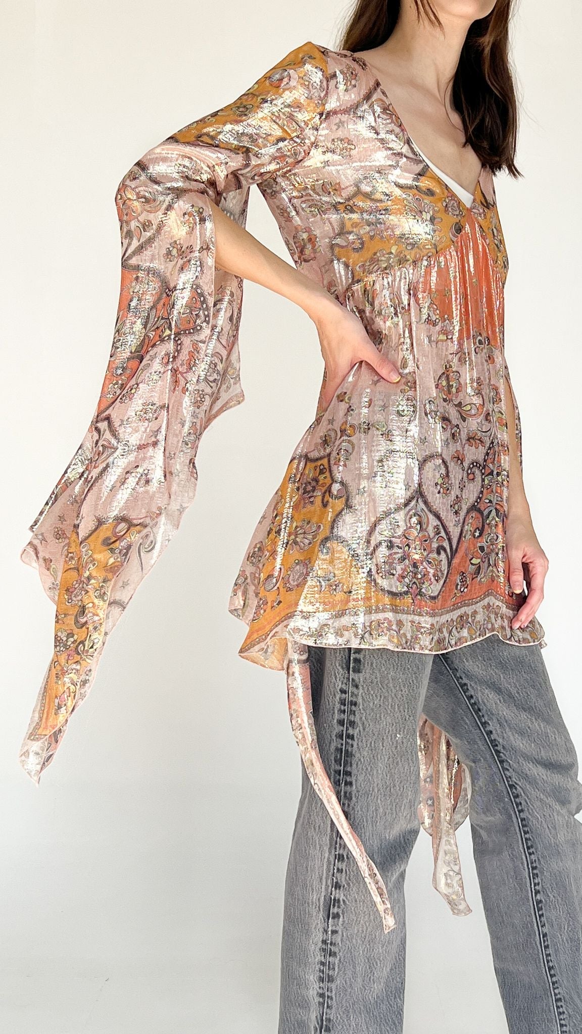 Pucci Metallic Fairy Blouse (S) - 8
