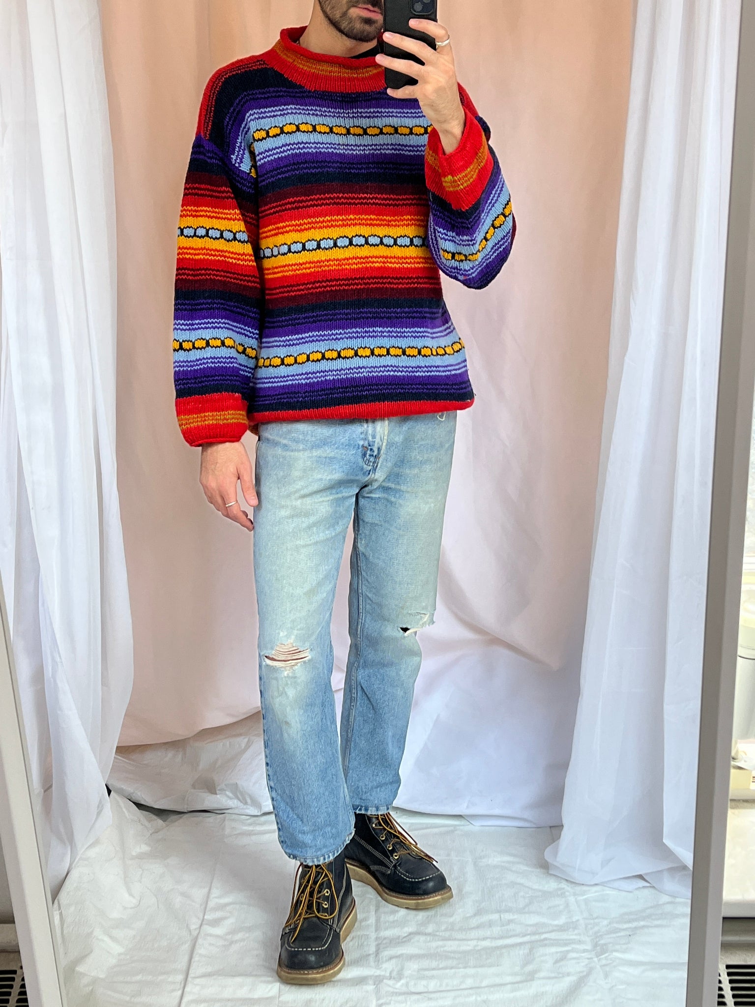 Multicolor Wool Sweater - 1