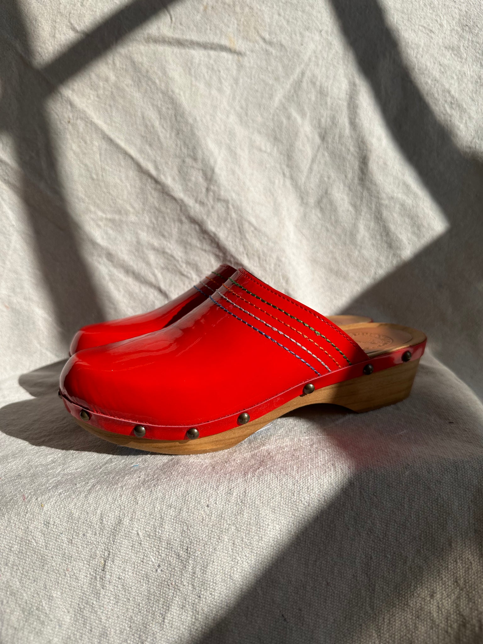 Penelope Chilvers red clog